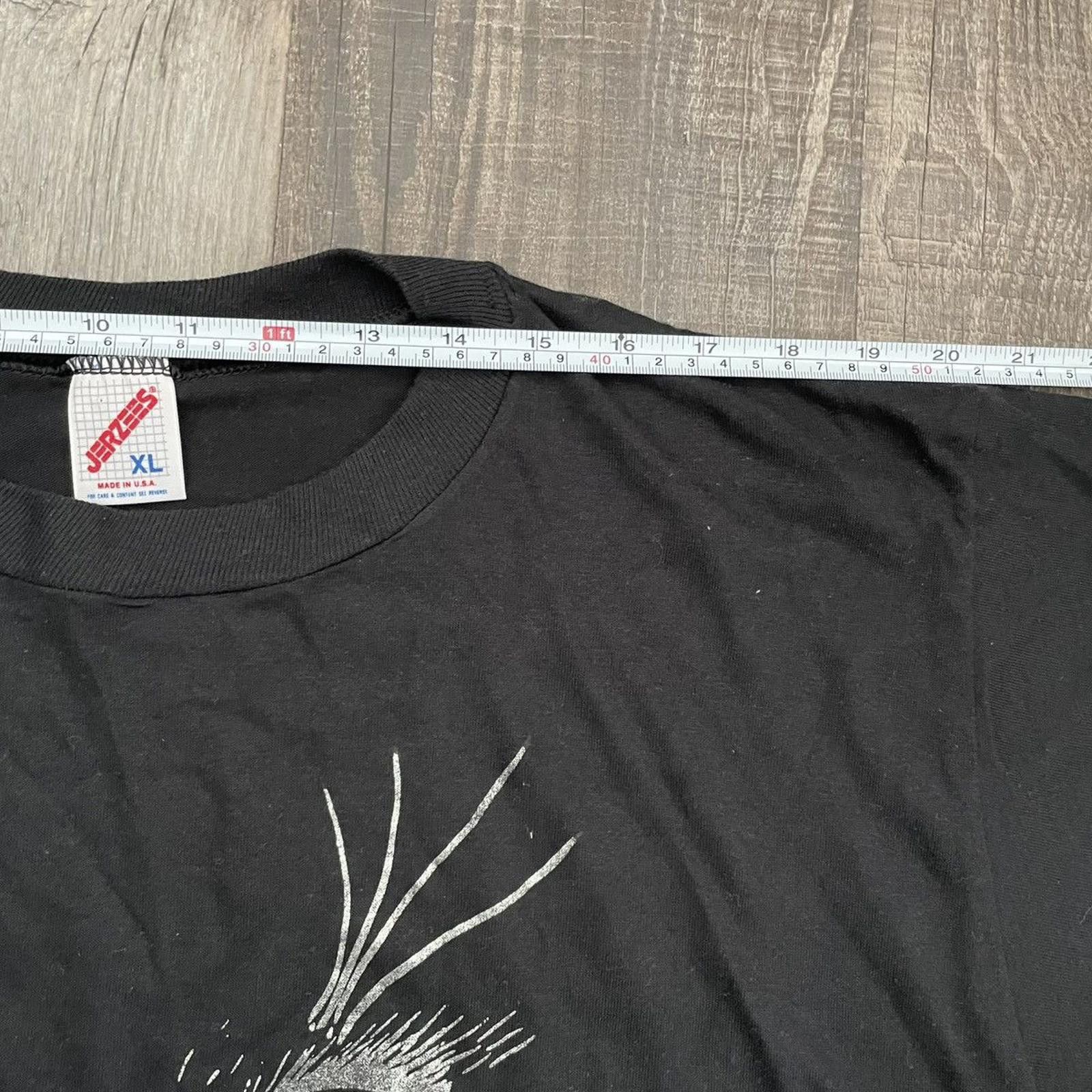 Jerzees JERZEES • VNTG "Black" Single Stitch Tee (XL) Size US XL / EU 56 / 4 - 2 Thumbnail