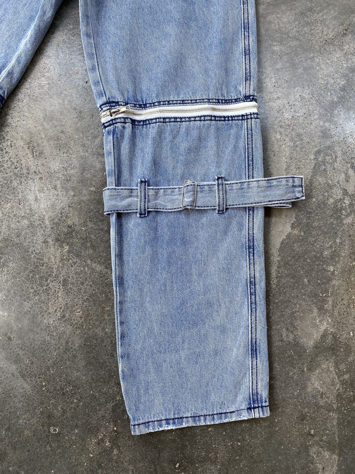 Japanese Brand Volcan Aphrodite Bondage Distressed Denim Pants Size US 30 / EU 46 - 7 Thumbnail