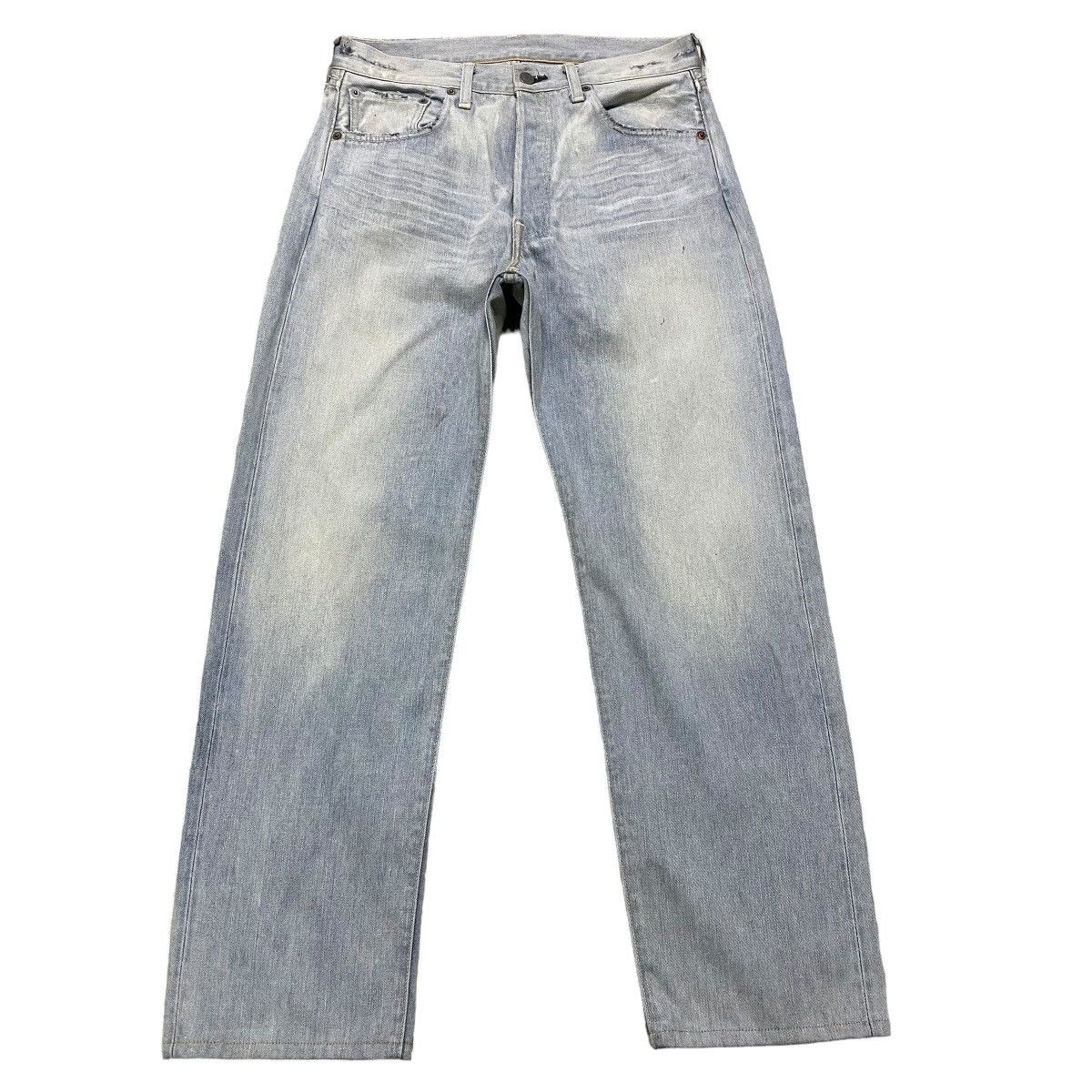 Levi's Vintage Levis 501 Big E Denim Selvedge Jeans Over Washed Size US 32 / EU 48 - 3 Thumbnail