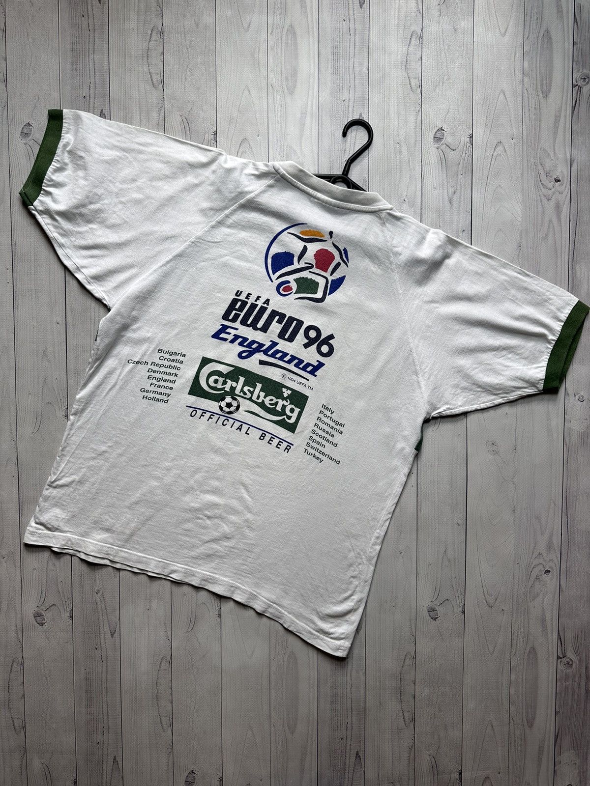 Vintage Vintage England soccer jersey 1996 Euro Cup rare Carlsberg Size US XL / EU 56 / 4 - 1 Thumbnail