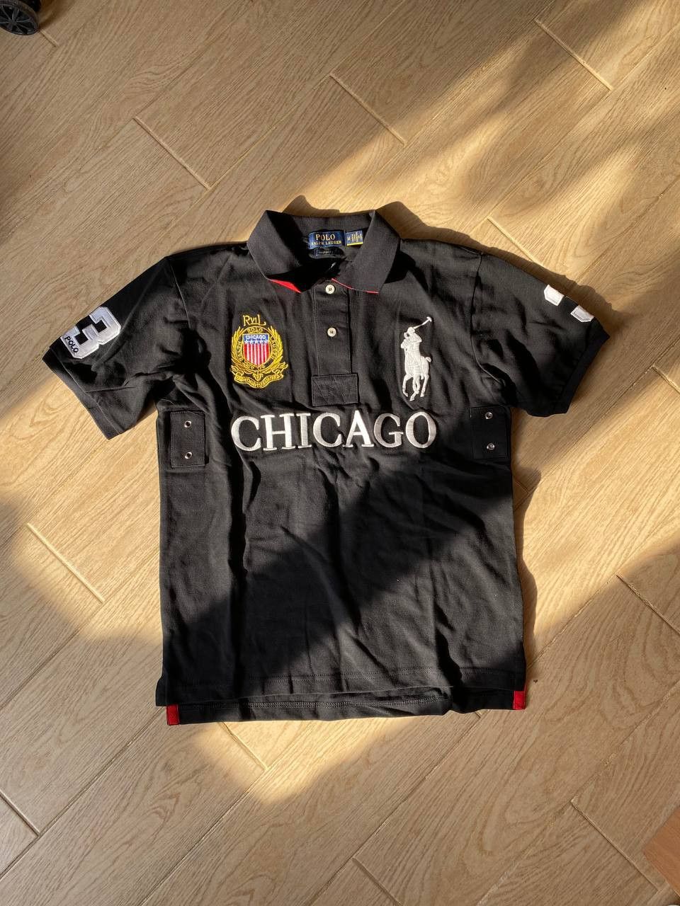Polo Ralph Lauren × Vintage Vintage CHICAGO Ralph Lauren y2k polos Size US M / EU 48-50 / 2 - 1 Thumbnail