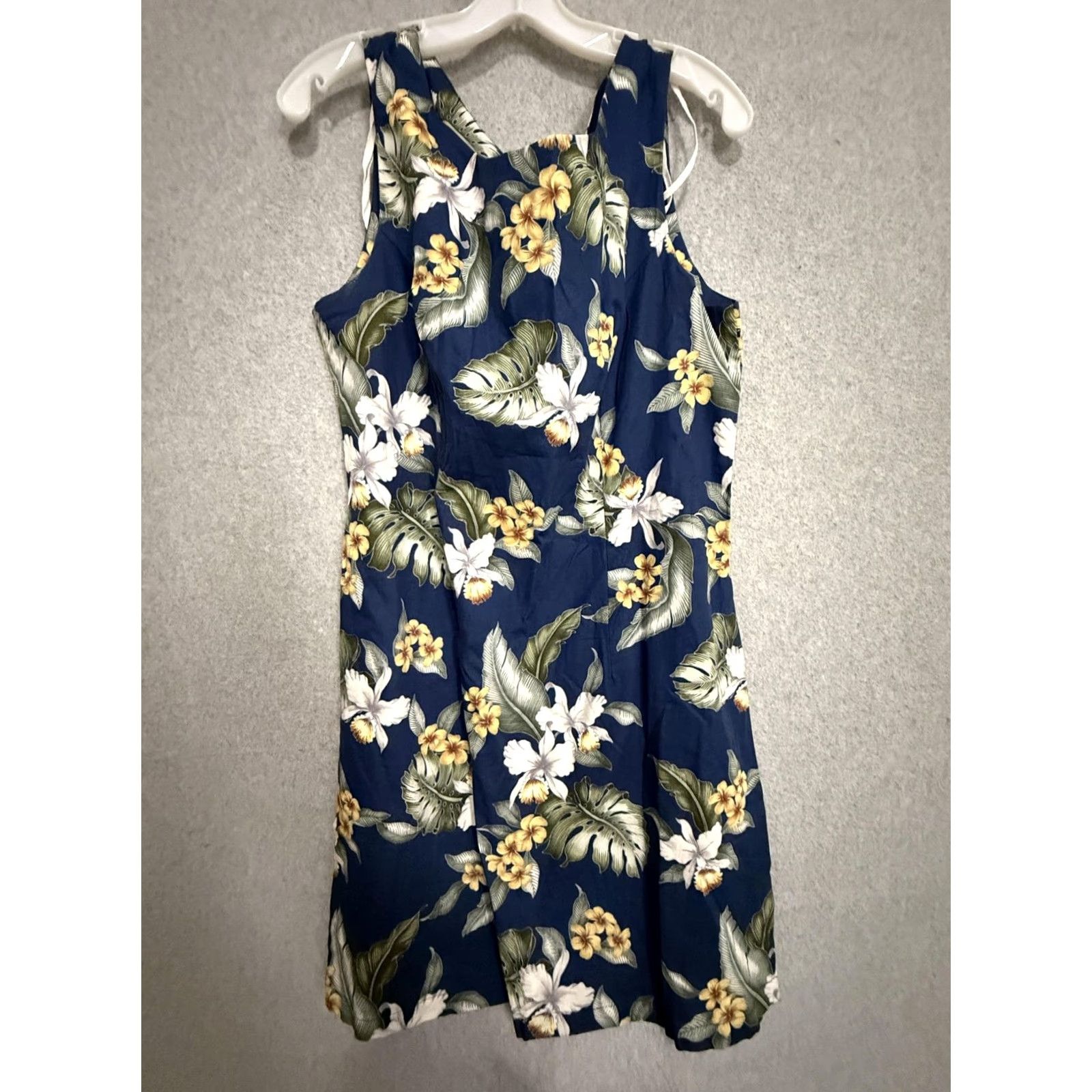 Vintage Aloha Republic Dress Womens XL Blue Floral Hawaiian Sundress Shirt? Size XL / US 12-14 / IT 48-50 - 2 Thumbnail