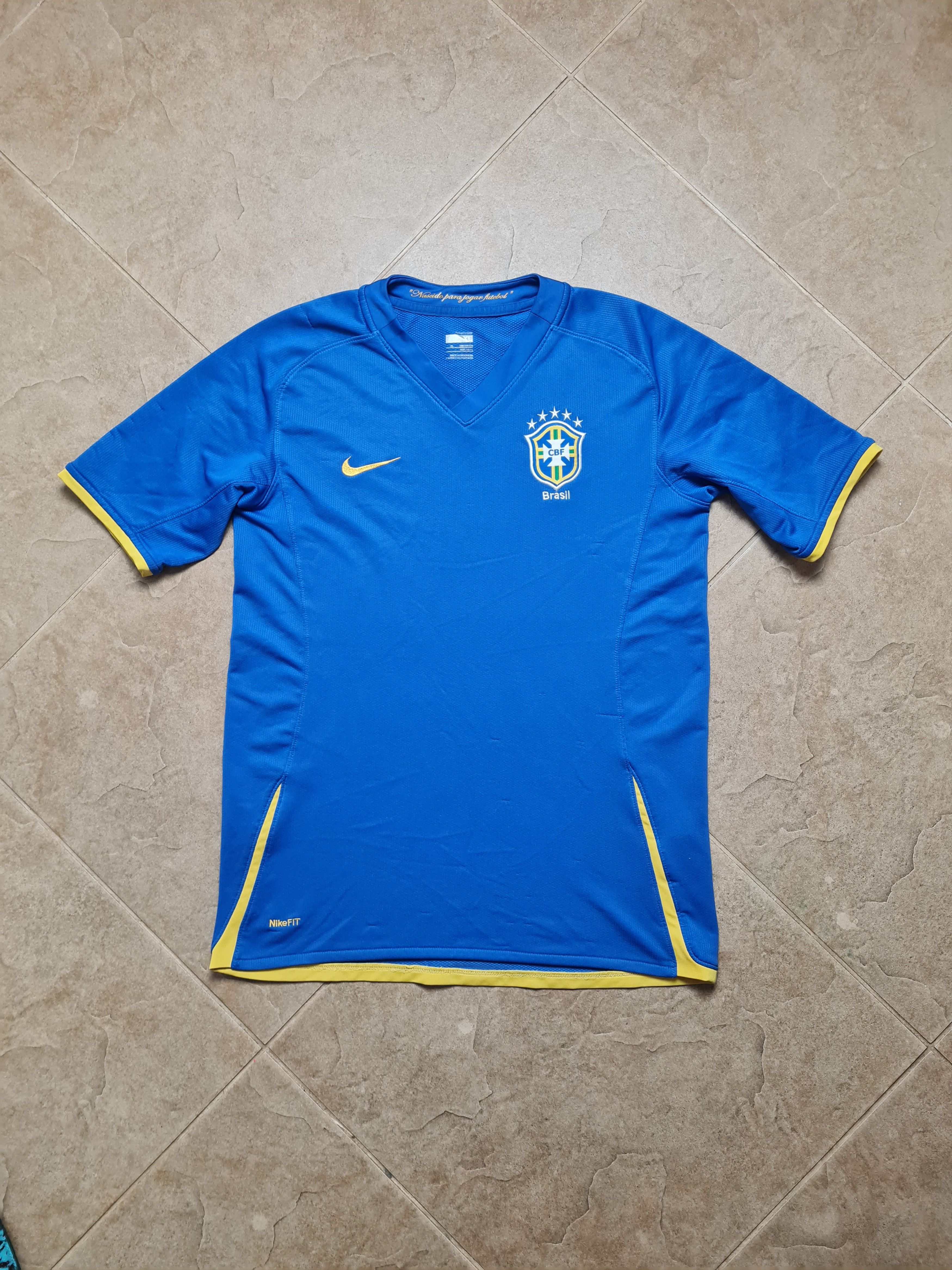 Nike Nike Brasil National Team Soccer Football Blue Jersey Size US S / EU 44-46 / 1 - 2 Thumbnail