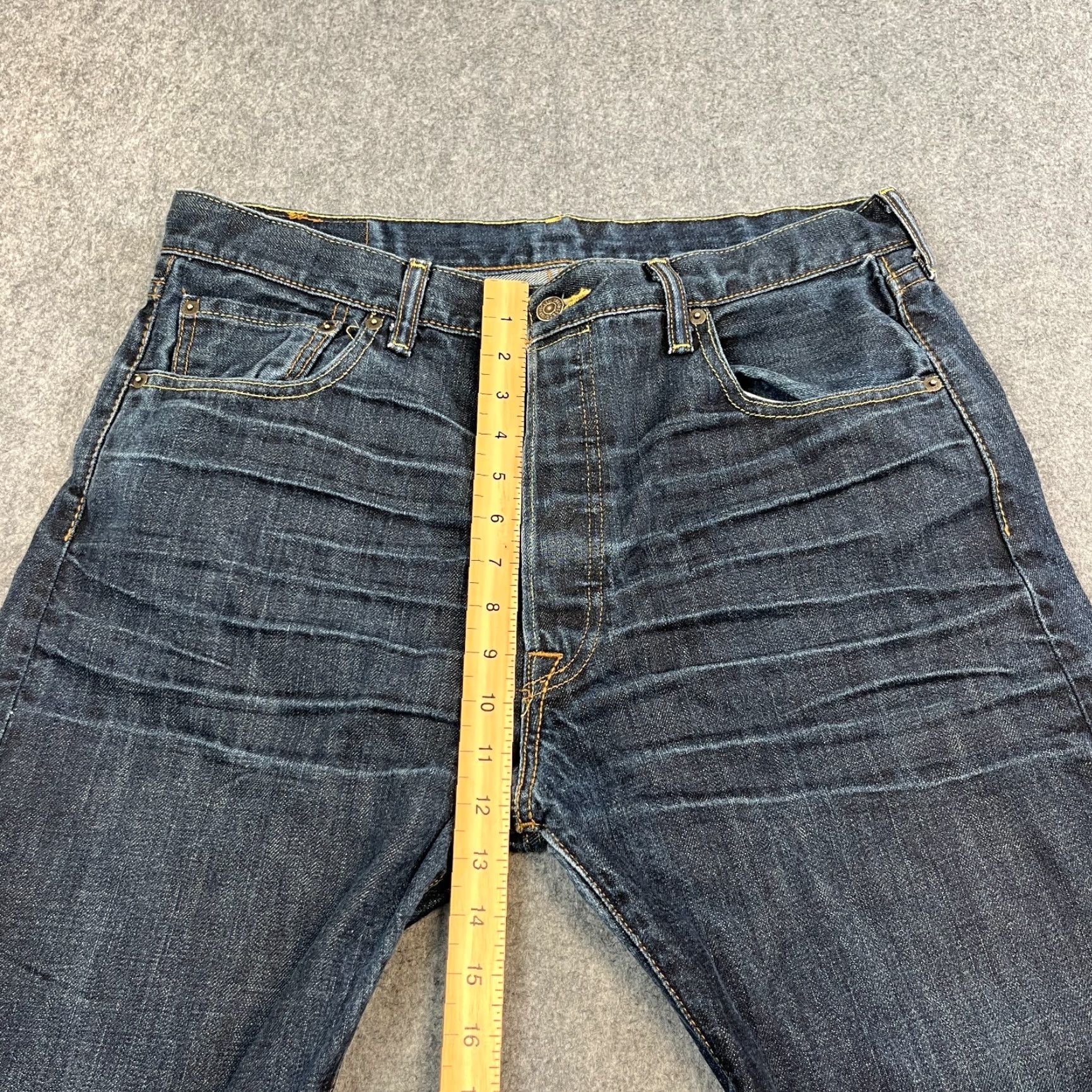 Levi's Levi's 501 Jeans Mens Relaxed Straight 34 Dark Wash Blue 100% Cotton Vintage No Size US 34 / EU 50 - 5 Thumbnail