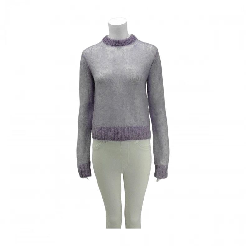 Acne Studios Acne Studios Purple Mohair Pullover S Size S / US 4 / IT 40 - 1 Thumbnail