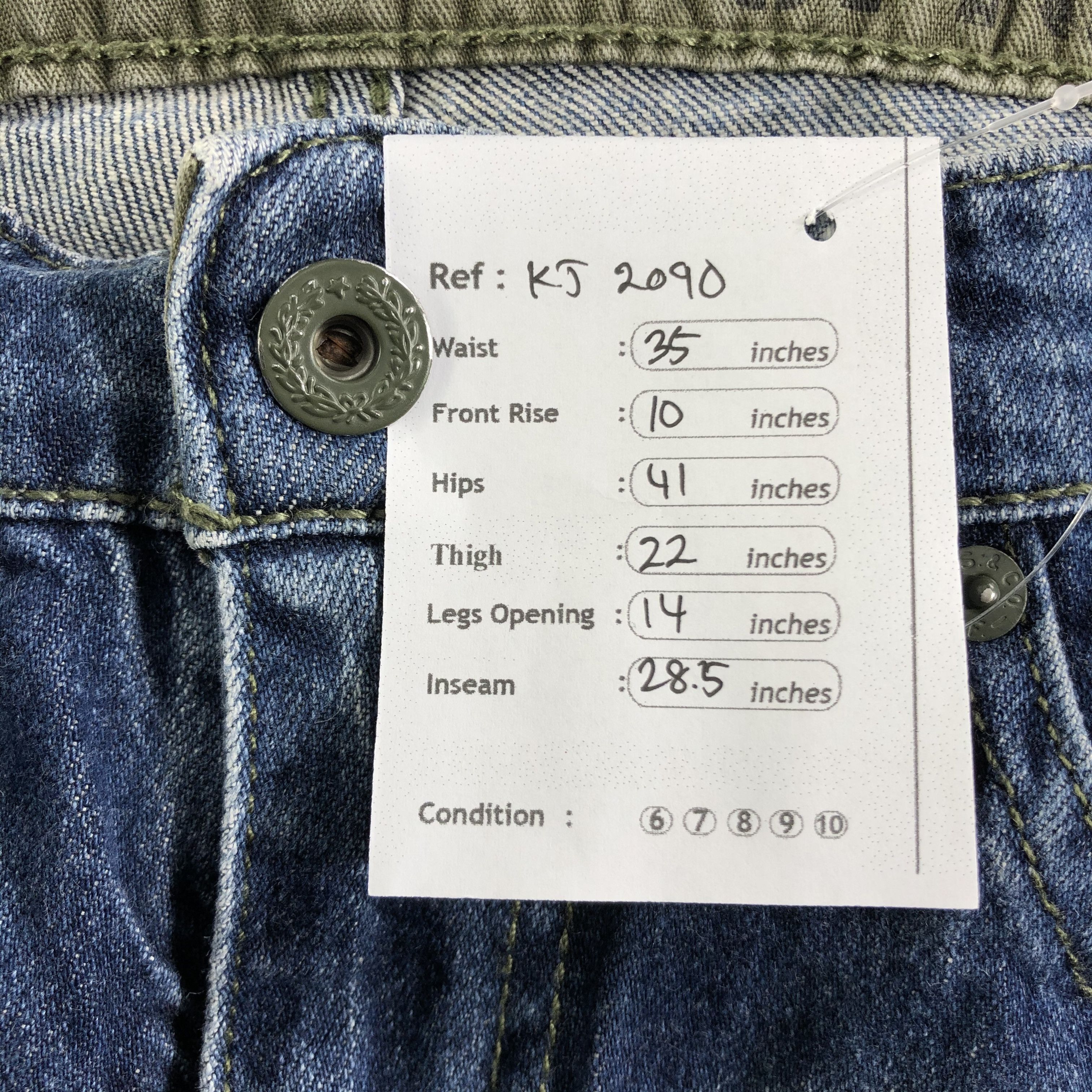Levi's Levis 511 Jeans Faded Blue Denim KJ2090 Size US 34 / EU 50 - 12 Thumbnail