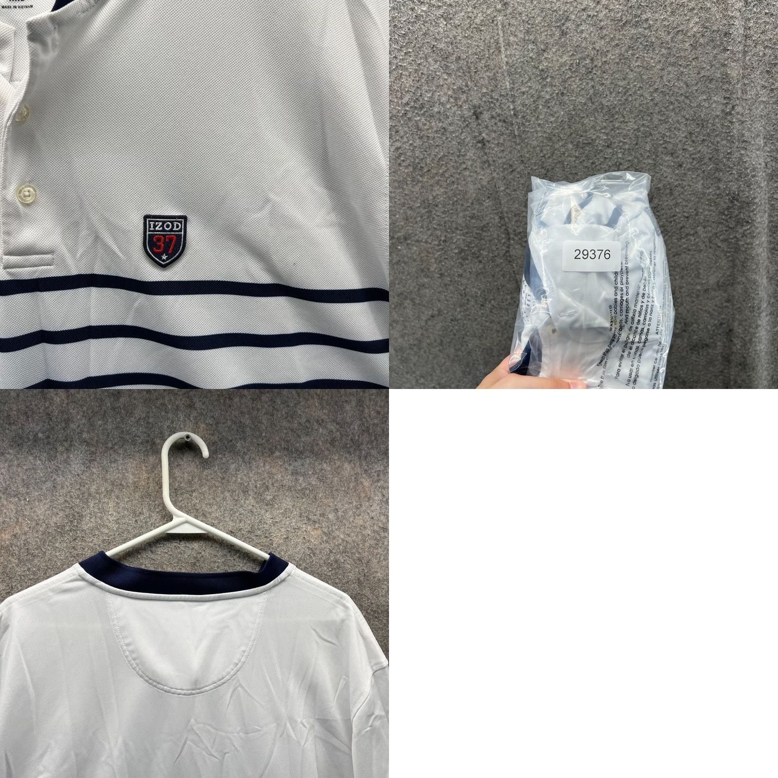 Izod Izod Polo Shirt Men XXL White Advantage Performance Natural Stretch Golf Shield Shirt Size US XXL / EU 58 / 5 - 8 Thumbnail
