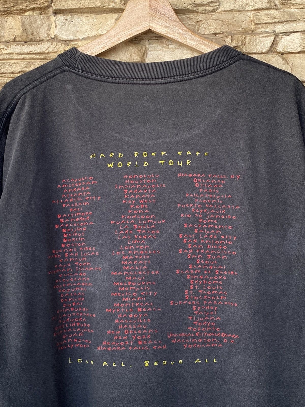 Vintage 🔥 Rare 90s Vintage Hard Rock Cafe Tour 30 Years Anniversary Size US L / EU 52-54 / 3 - 5 Thumbnail