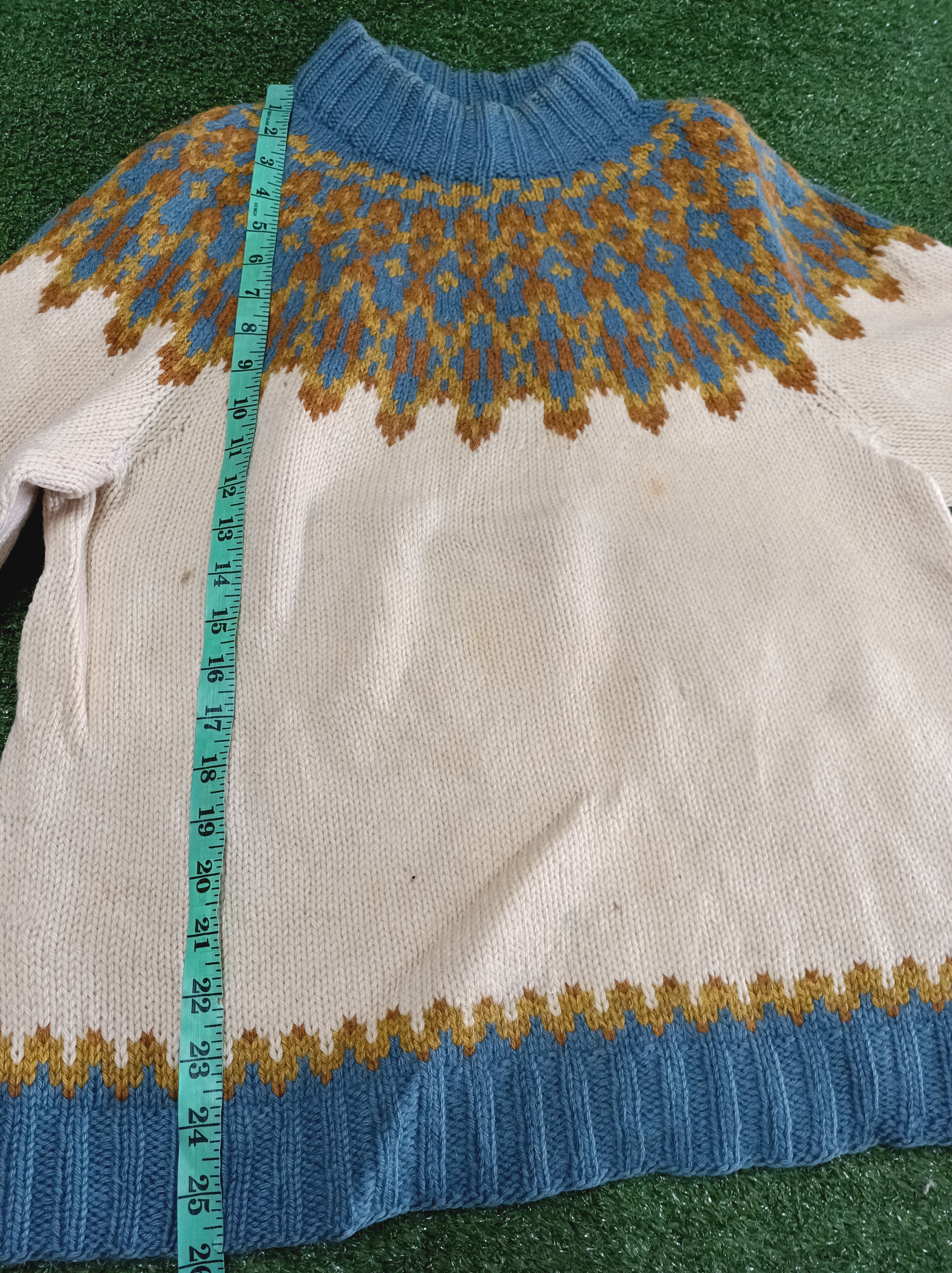 Handmade Knitwear 100% pure wool handmade in Denmark Size US L / EU 52-54 / 3 - 2 Thumbnail
