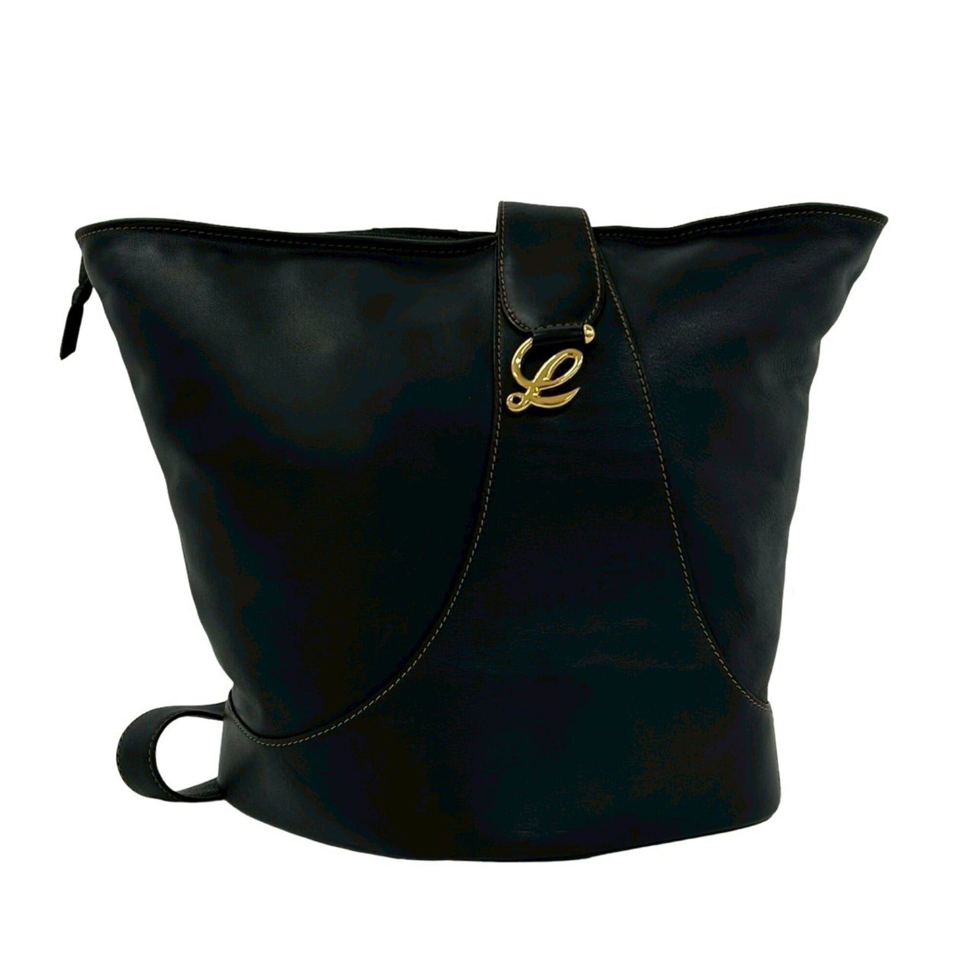 Loewe LOEWE Vintage Anton Leather Shoulder Bag, Sacoche, Crossbody Black 468-3 Size ONE SIZE - 1 Thumbnail