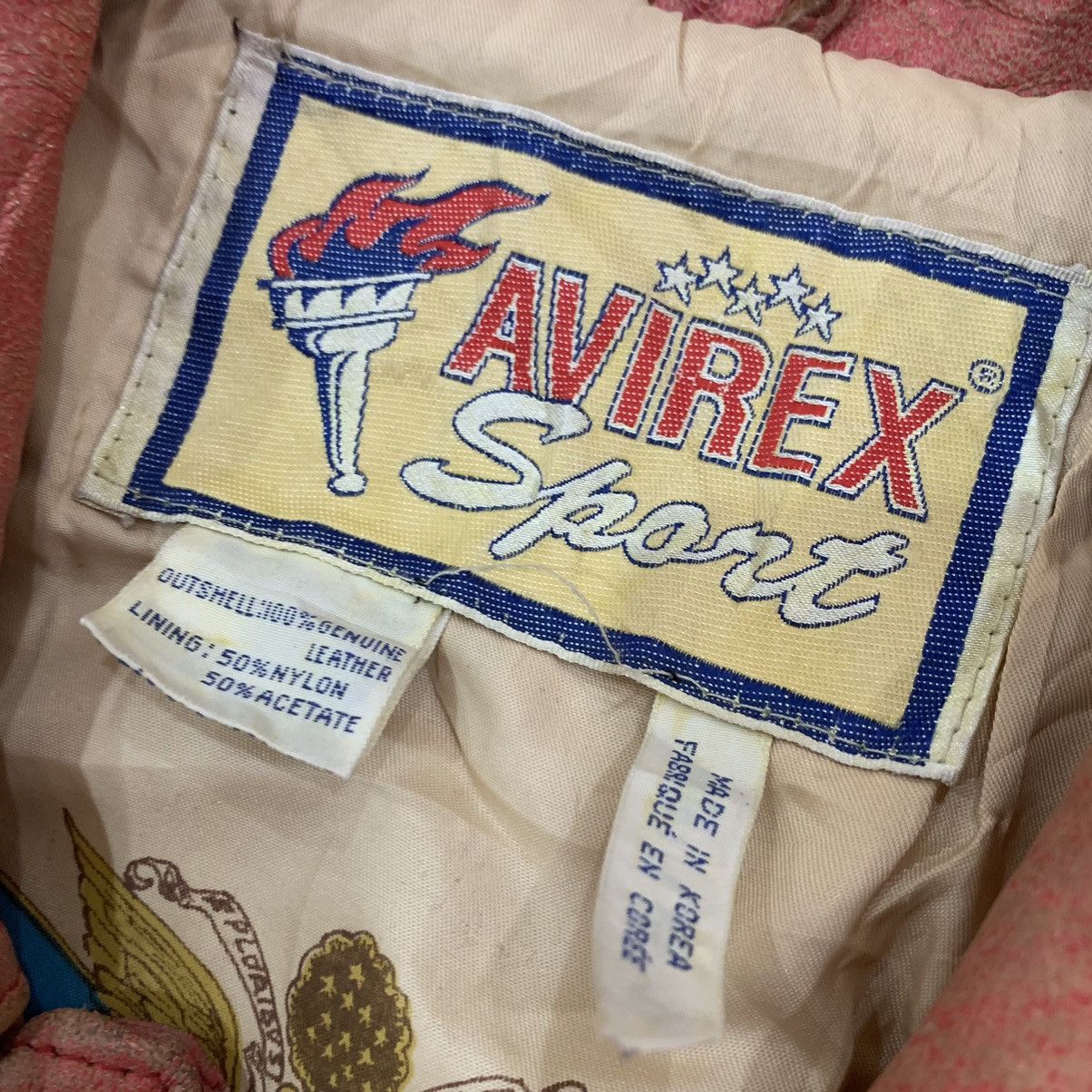 Avirex 🔥Vintage Avirex Sport Leather Varsity Jacket Size US M / EU 48-50 / 2 - 12 Thumbnail