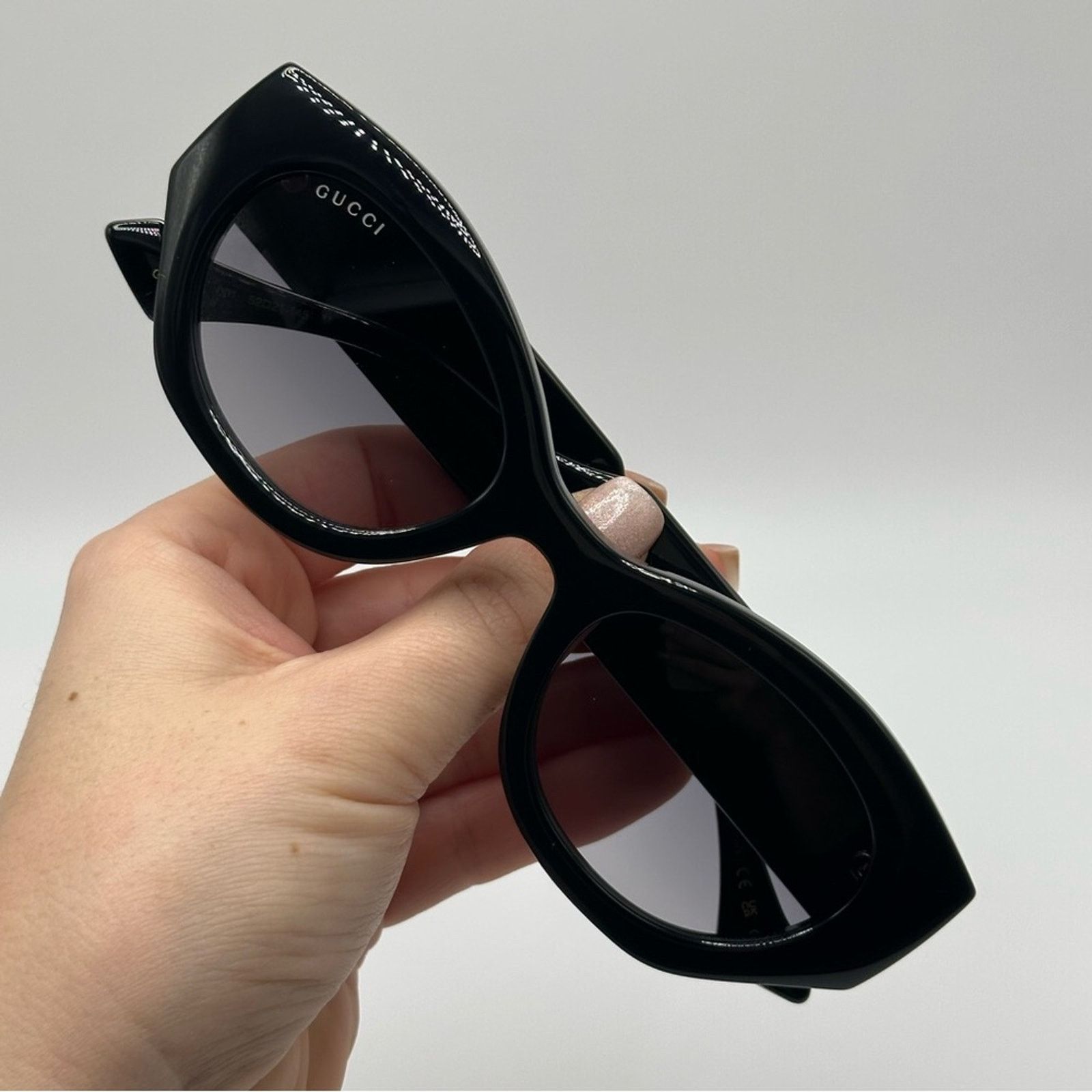 Gucci NEW Gucci Sunglasses GG1553S 001 Black Grey Gradient Women Size ONE SIZE - 10 Thumbnail