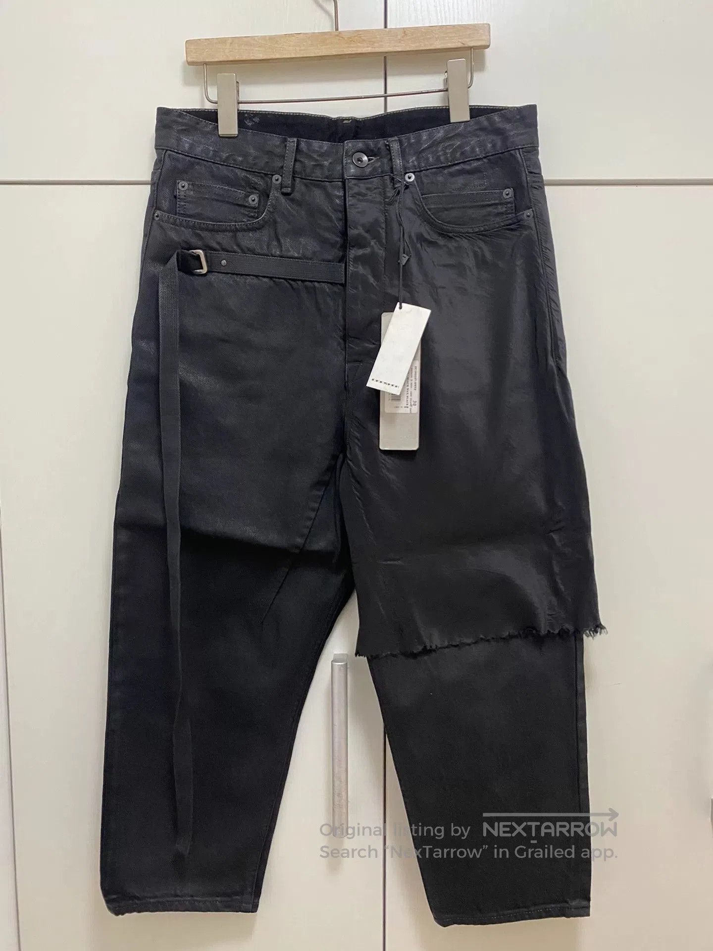 Rick Owens Drkshdw Rick Owens DRKSHDW Waxed Jeans. Size US 30 / EU 46 - 1 Thumbnail