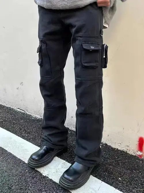 Japanese Brand × Jean High street wide-leg cargo pants with multiple pockets Size US 32 / EU 48 - 2 Thumbnail