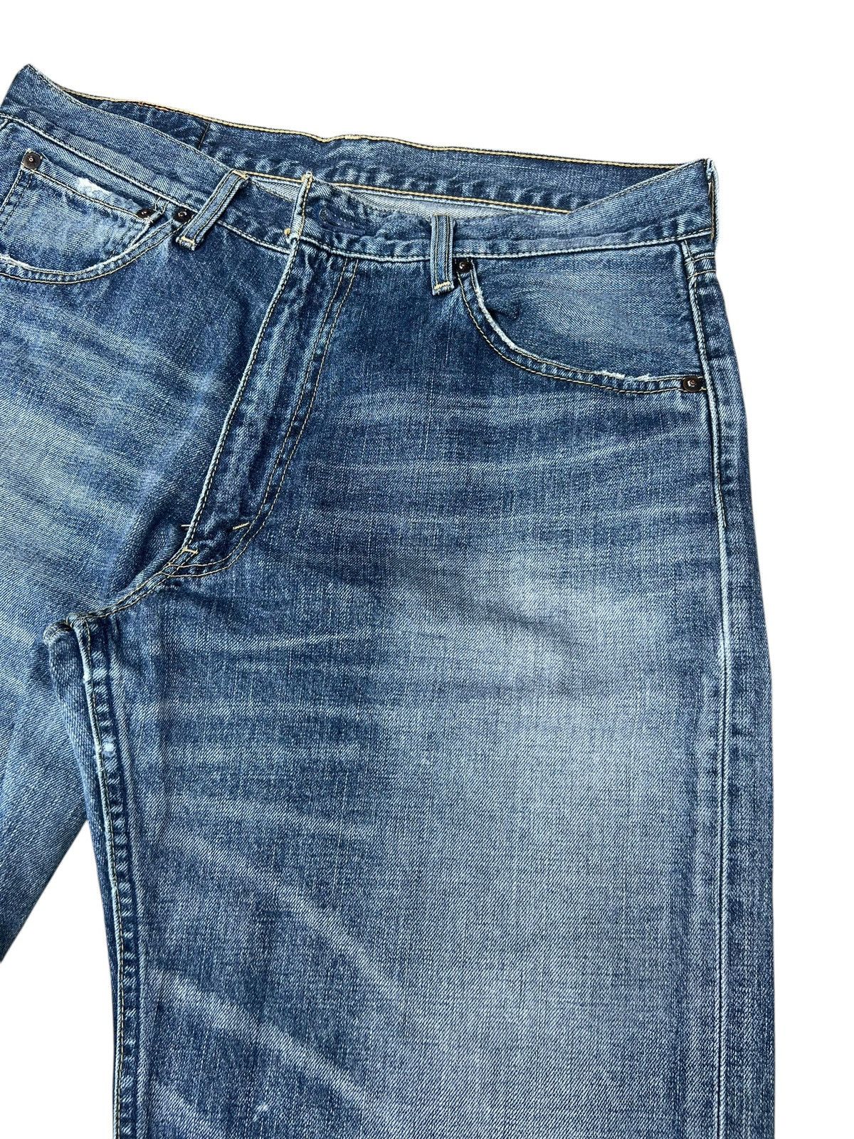 Levi's 2006 Levi’s 503 Leather Patch Distressed Faded Denim Jeans Size US 34 / EU 50 - 9 Thumbnail