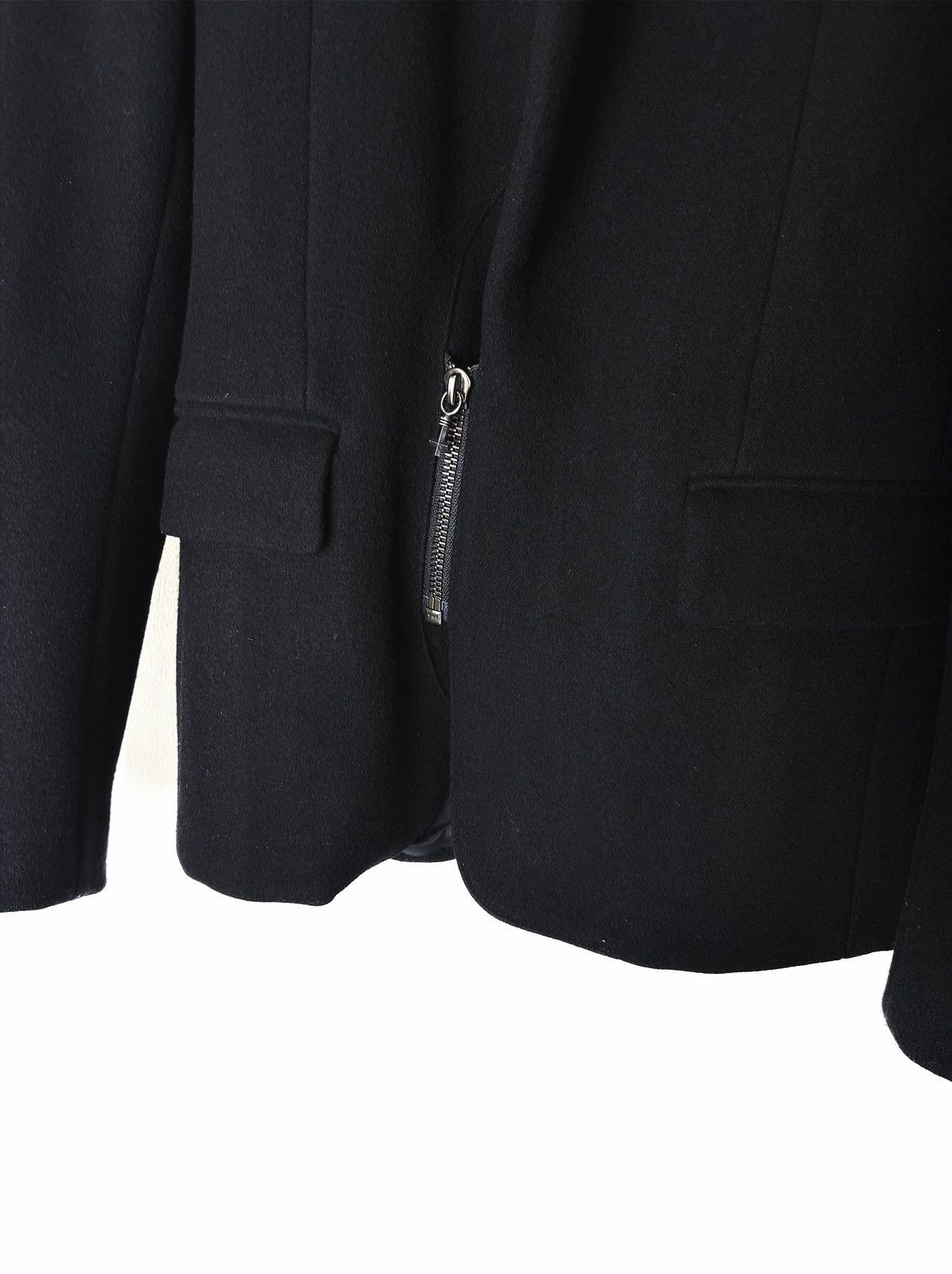 EYEFUNNY Eyefunny .925 Silver Black Wool Blazer Jacket Size US S / EU 44-46 / 1 - 8 Thumbnail