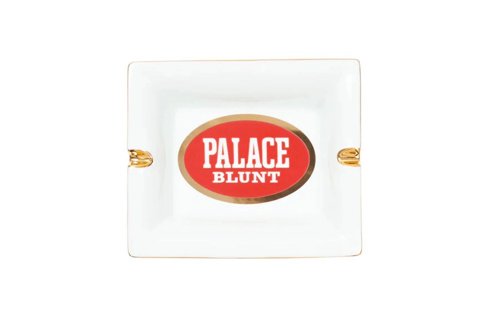 Pre-owned Hype X Palace Blunt Ceramic Ashtray White In White Red