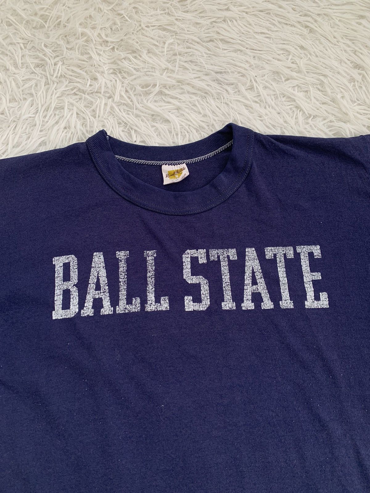 Russell Athletic × Vintage Vintage 70s Ball State Printed Tee By Russel Athletic Size US S / EU 44-46 / 1 - 3 Thumbnail