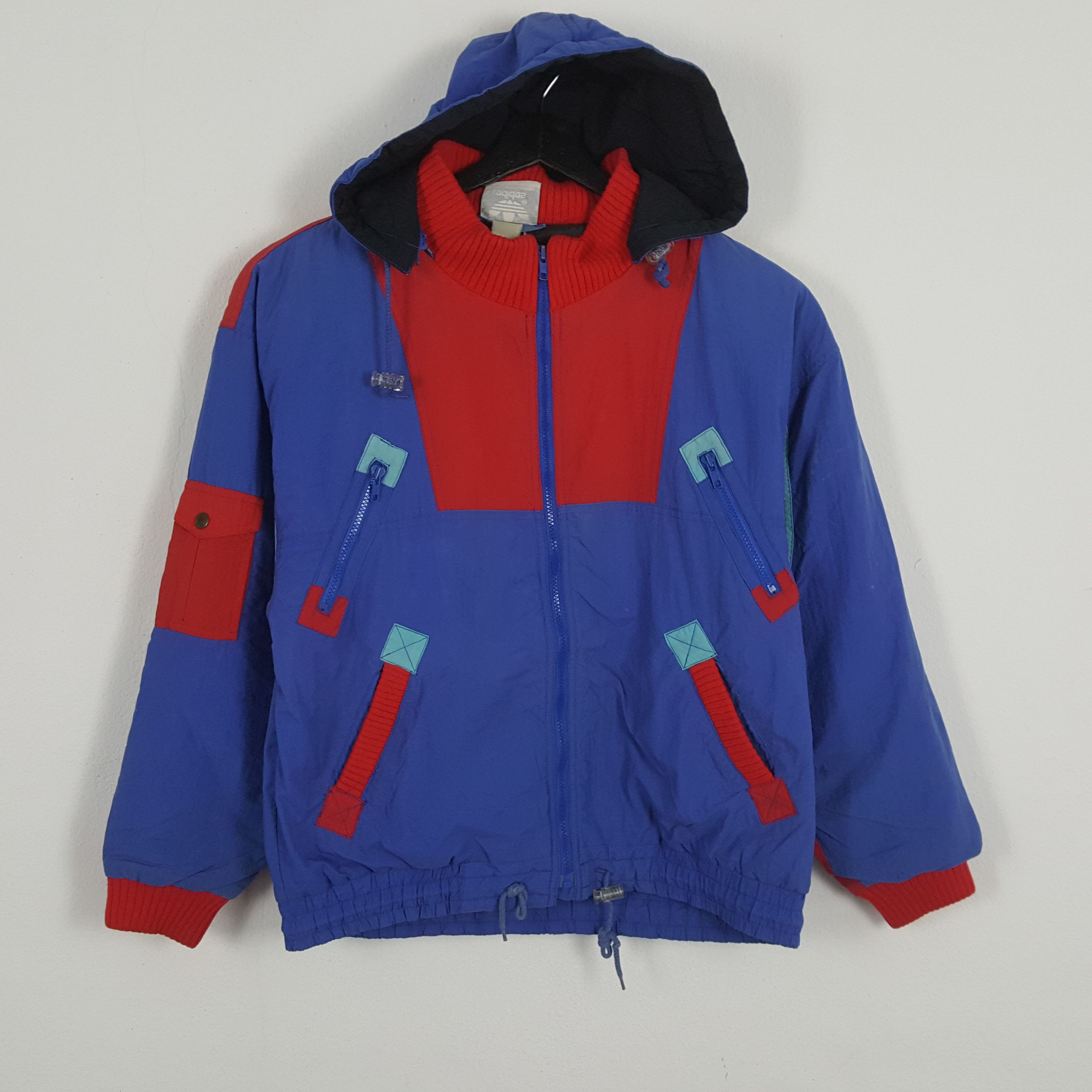 Adidas × Vintage ADIDAS Rare Design Winter Style Jacket Size US L / EU 52-54 / 3 - 1 Thumbnail