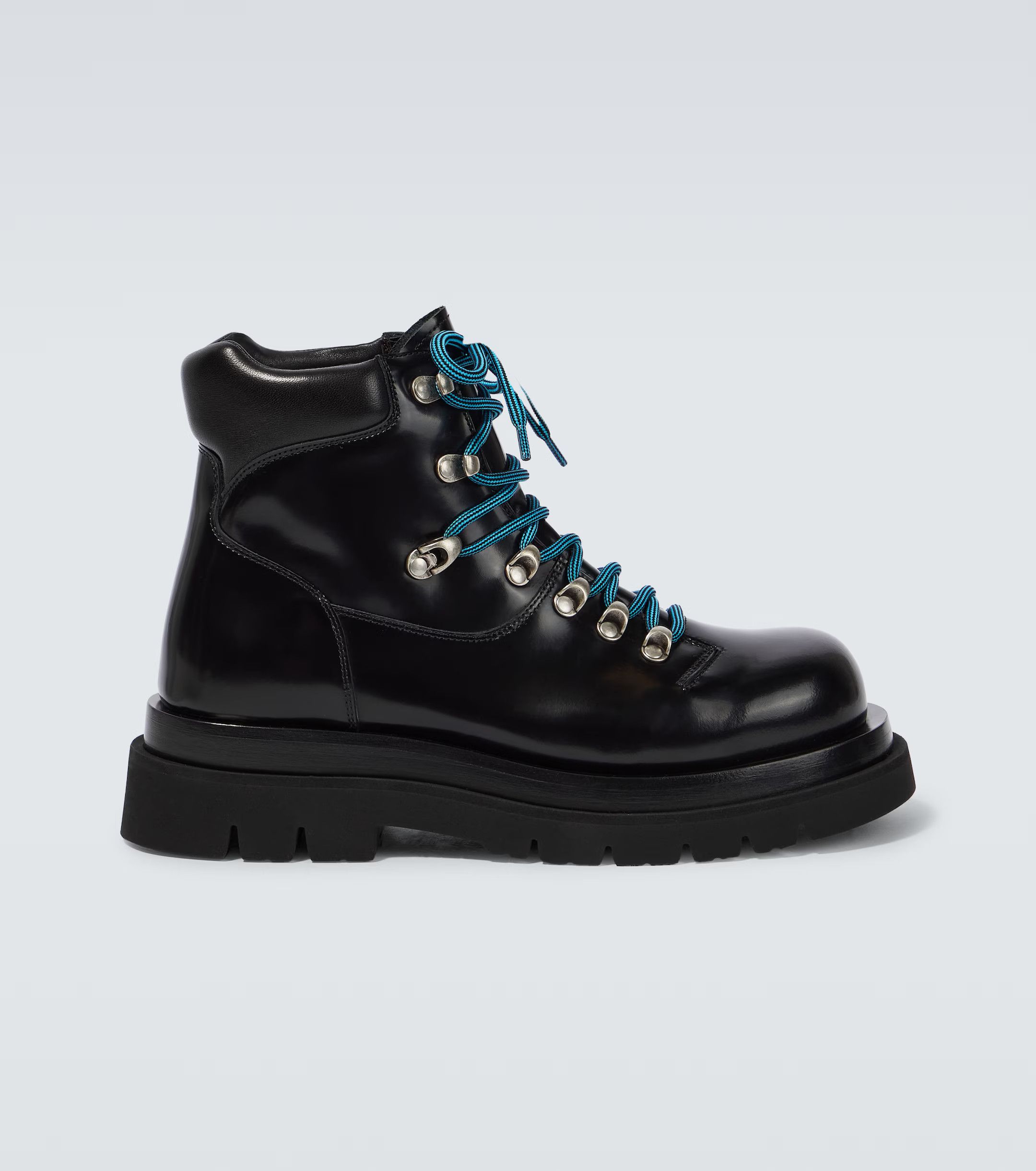image of Bottega Veneta Oc11Z1223 Lug Hiking Ankle Boots In Black, Men's (Size 9)