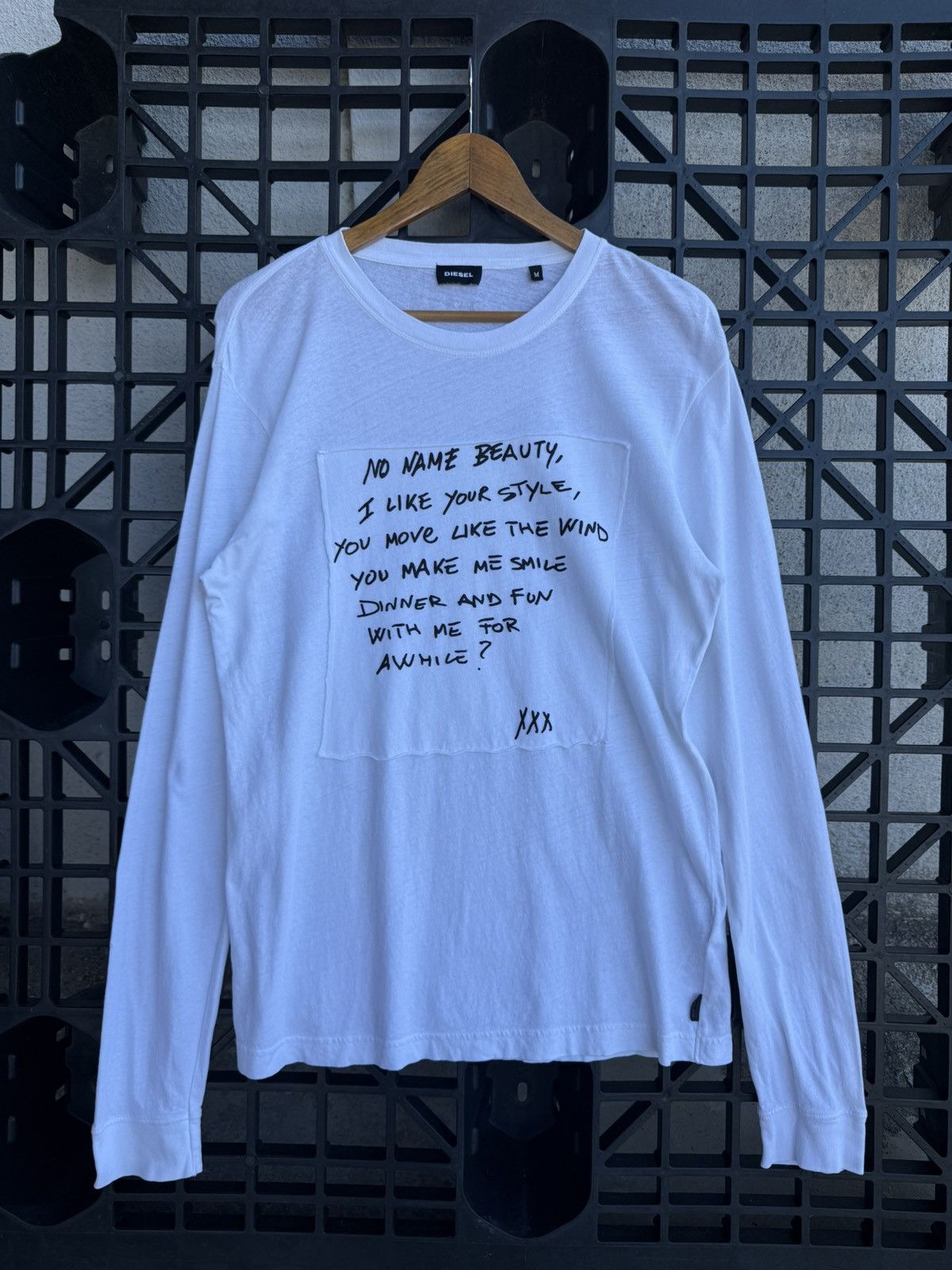 Diesel Diesel Font Wording Potrait Y2K Designer Tee Size US M / EU 48-50 / 2 - 1 Thumbnail