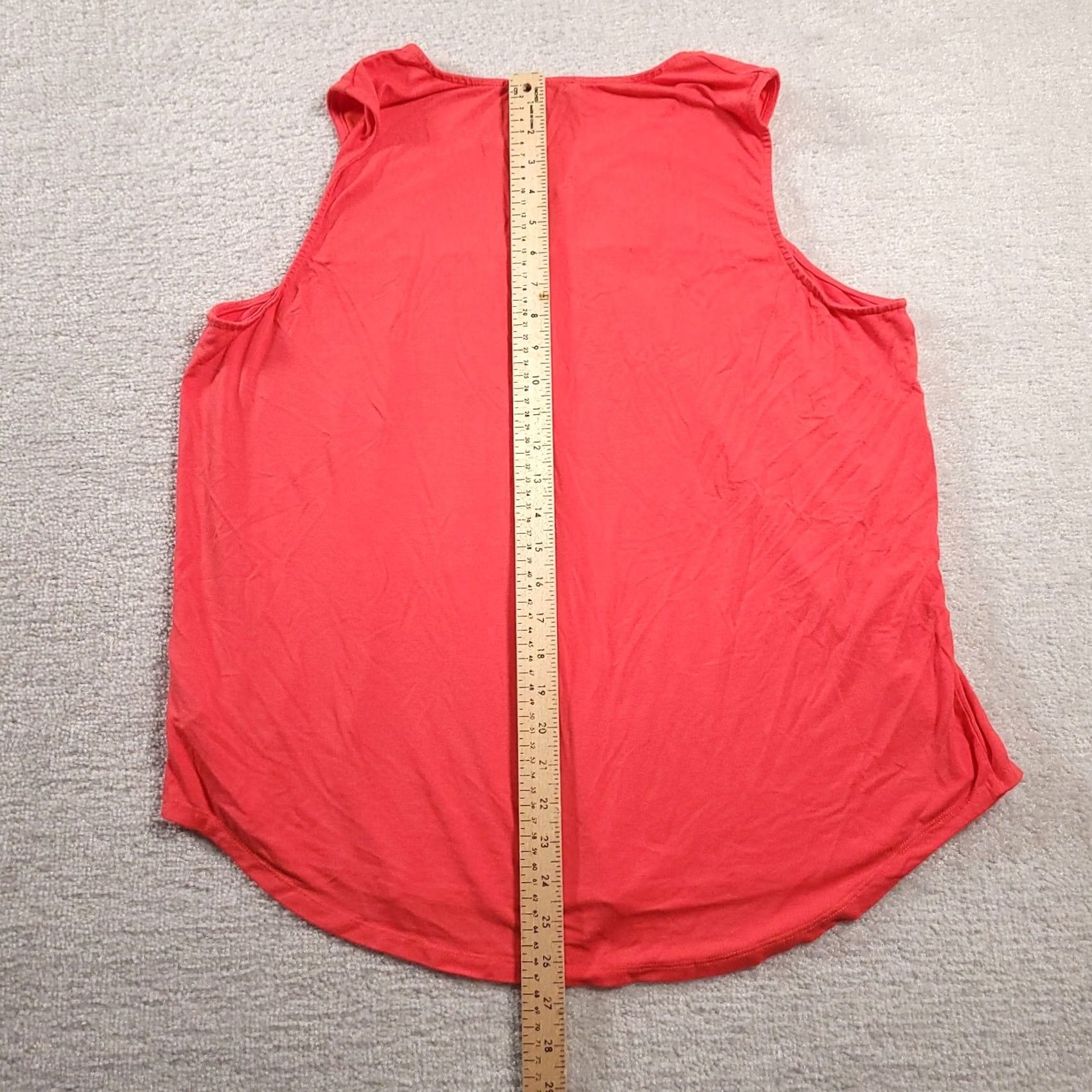 Adrianna Papell Adrianna Papell Top 1X Women Pink Sleeveless Blouse Scoop Neck Embroidered Shirt Tunic Women's Plus Size Pink Embroidered Size XL / US 12-14 / IT 48-50 - 5 Thumbnail
