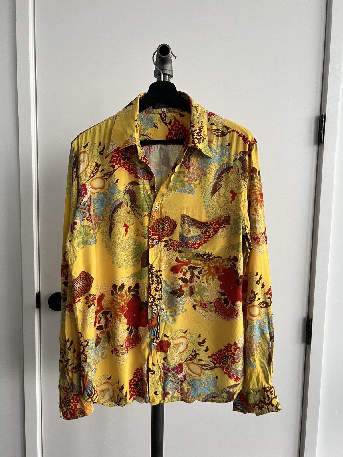 Y's for Men Yellow Floral Oversized Shirt Size US L / EU 52-54 / 3 - 1 Thumbnail