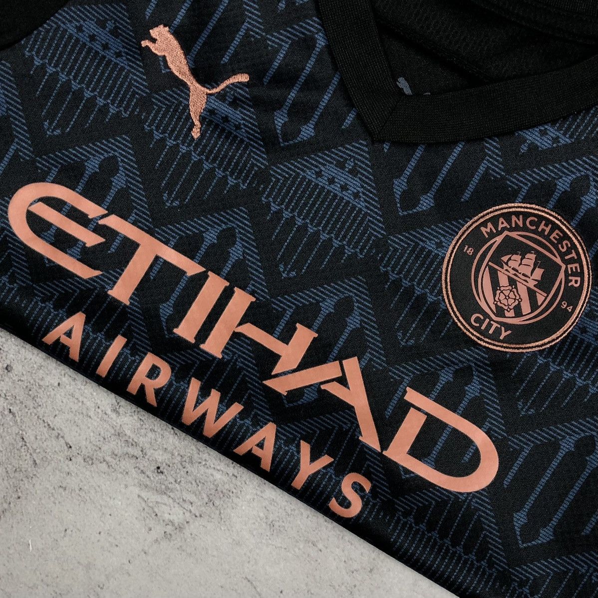 Puma Manchester City 2020-2021 Puma Kun Aguero Soccer Kids Jersey Size US XXS / EU 40 - 3 Thumbnail