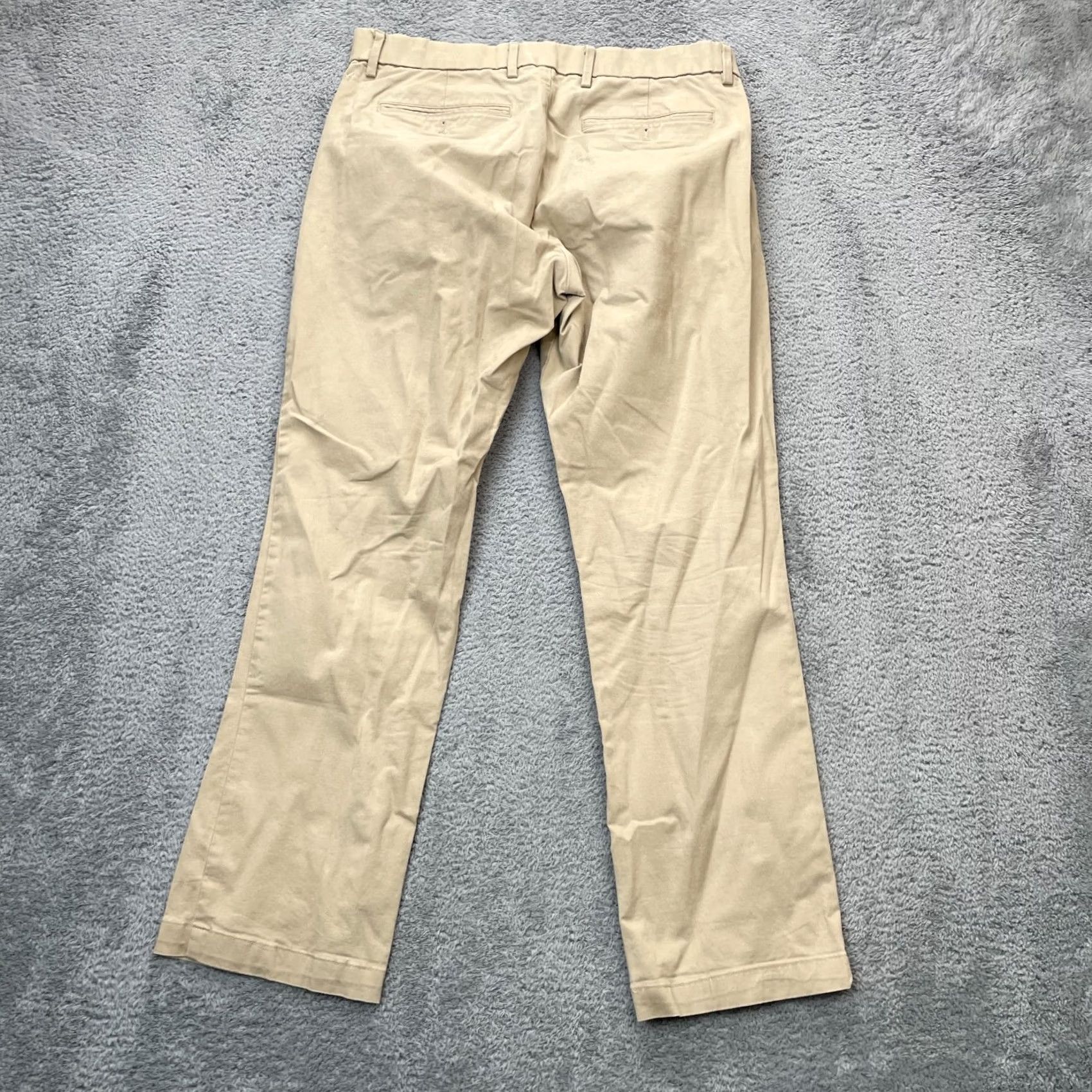 Gap VINTAGE Gap Pants Mens 32x30 Beige Chino Straight Leg Cotton Stretch Tennis Resort Wear Size US 34 / EU 50 - 2 Thumbnail