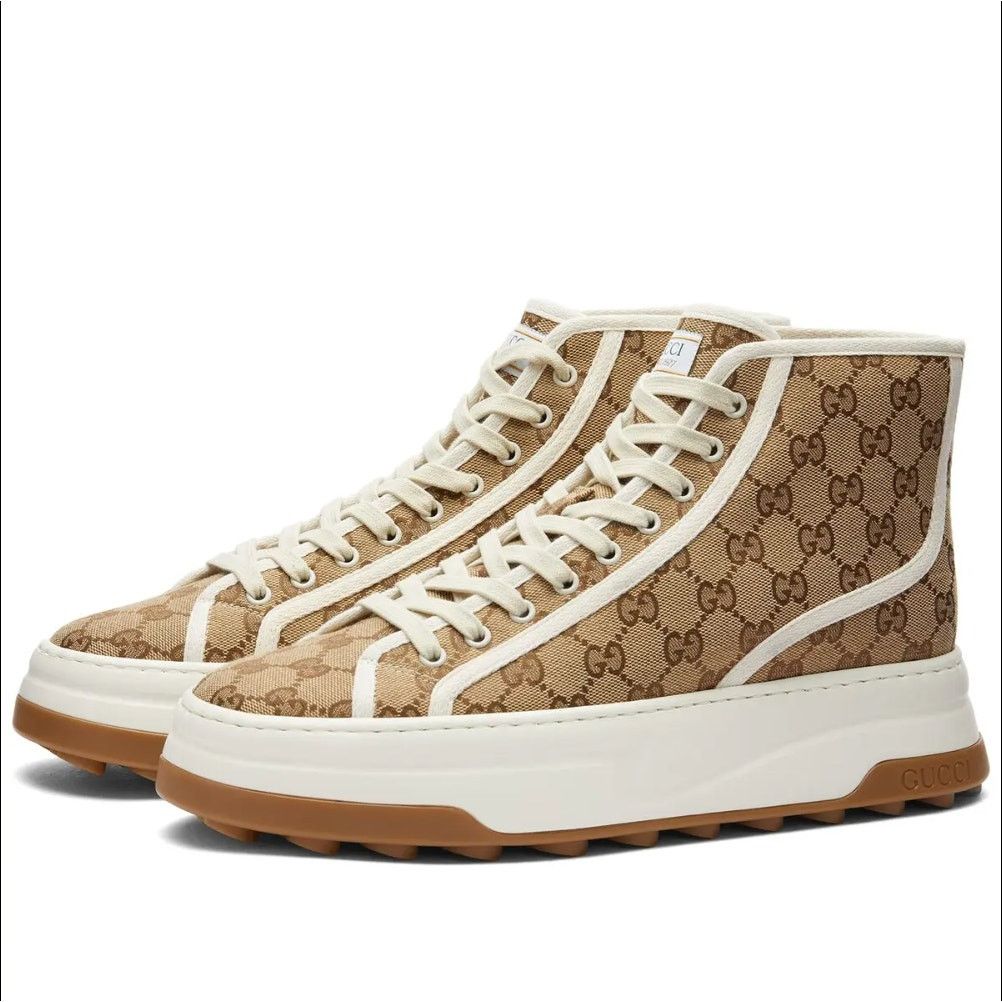 Gucci Gucci 1977 Tennis High Top Sneakers White Size 40.5 NIB Size US 10.5 / IT 40.5 - 1 Thumbnail