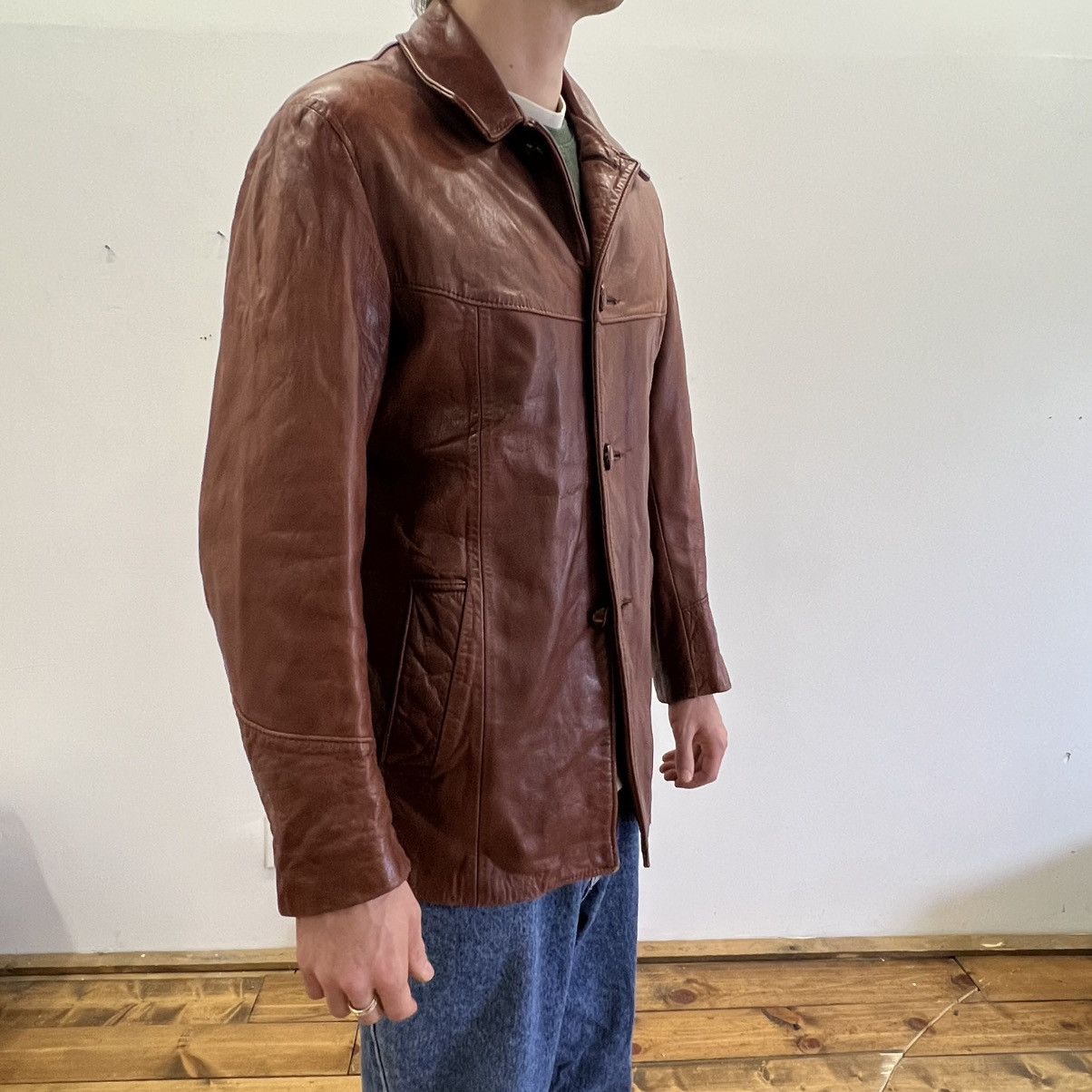 Webers Deerskin vintage leather coat