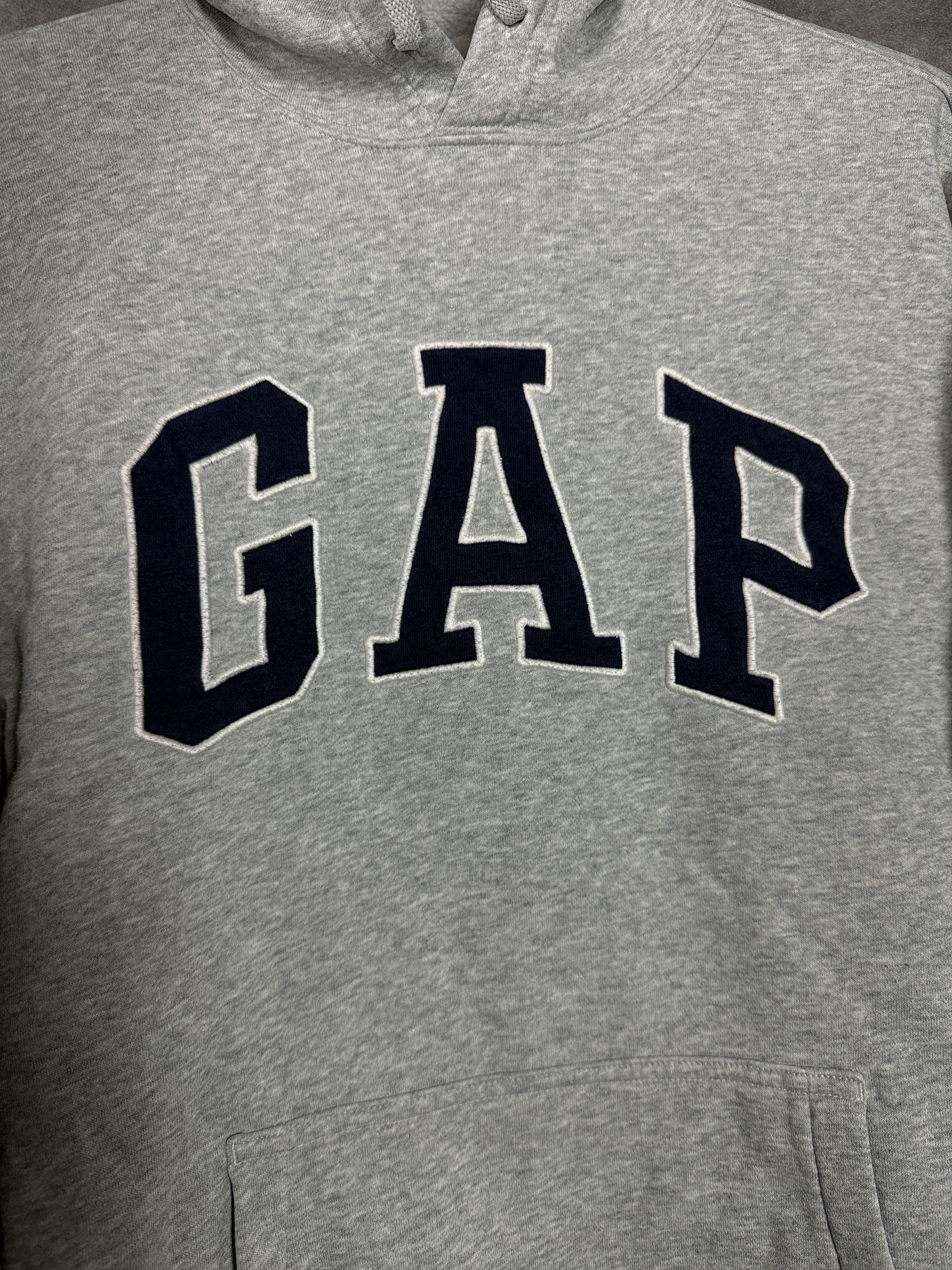 Gap GAP grey hoodie big logo embroidered spellout college hoodie Size US M / EU 48-50 / 2 - 3 Thumbnail