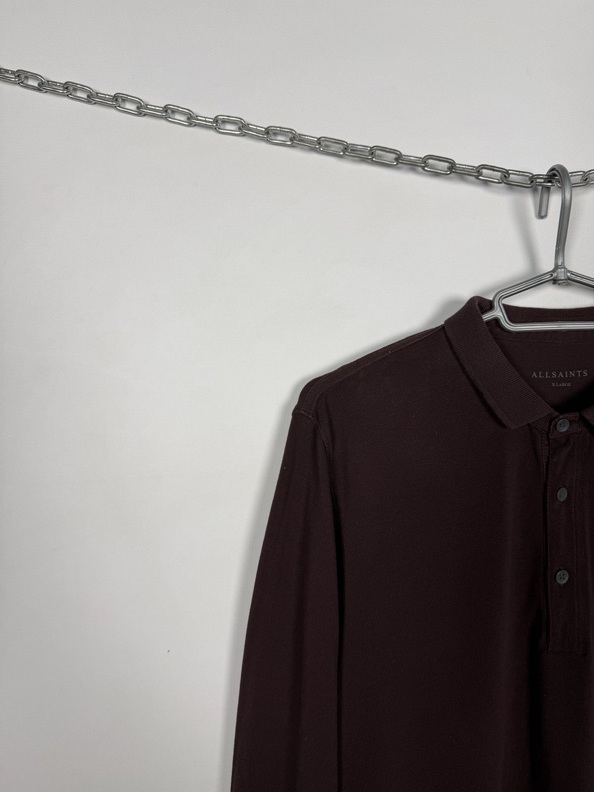 Allsaints Men’s Allsaints Reform Long Sleeve Polo Shirt Luxury Size XL Size US XL / EU 56 / 4 - 3 Thumbnail
