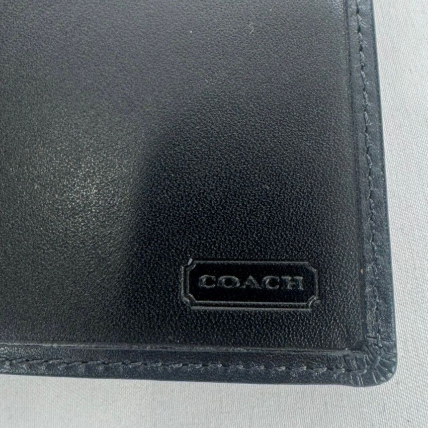 Coach Coach Vintage Black LeatherTrifold Checkbook Wallet Size ONE SIZE - 10 Thumbnail