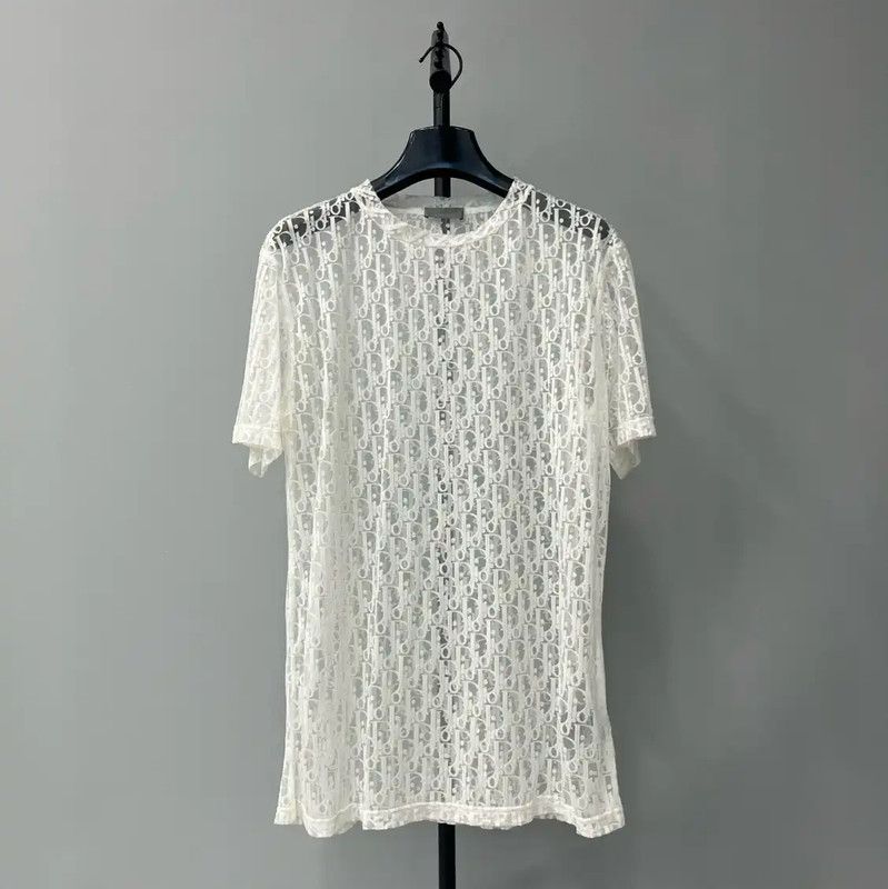 Dior Dior White Lightweight Women's T-Shirt 0089 Size XS / US 0-2 / IT 36-38 - 1 Thumbnail