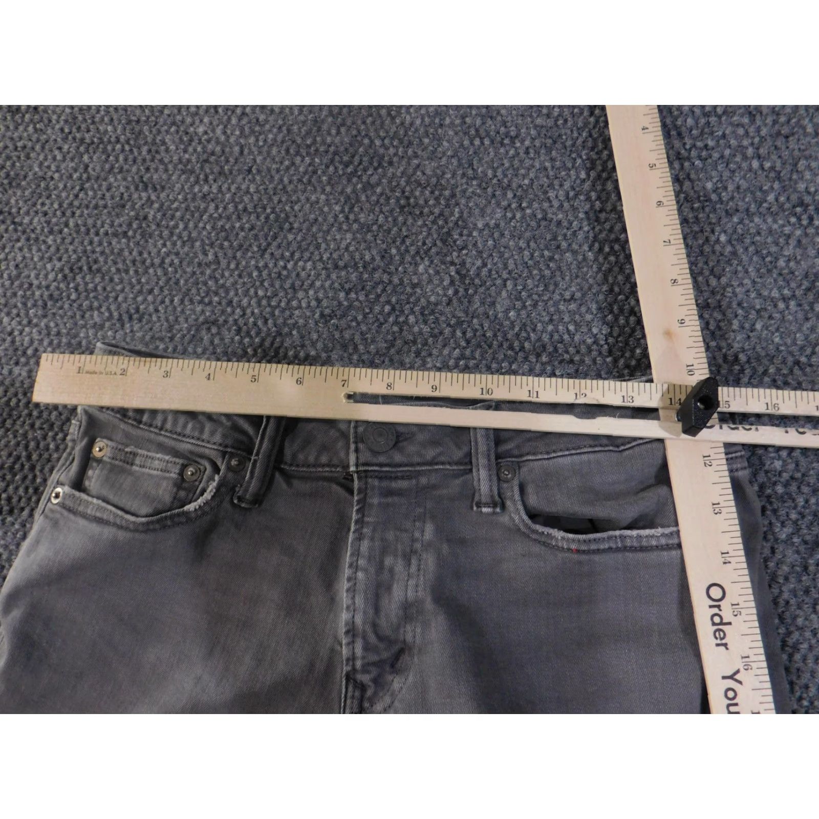 Vintage American Eagle Jeans 30x30 Gray Slim Next Level Flex Stretch Denim Casual Mens Size US 30 / EU 46 - 4 Thumbnail