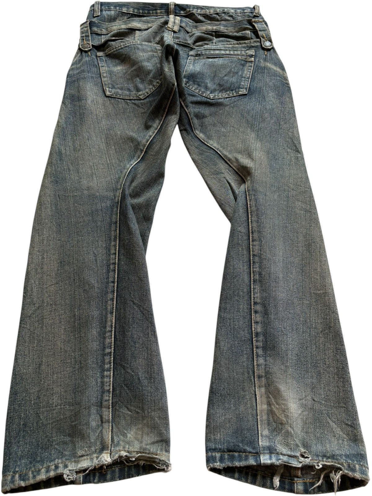 Designer Vintage Japanese Breathmint Double Waist Tactical Baggy Jean Size US 35 - 2 Thumbnail