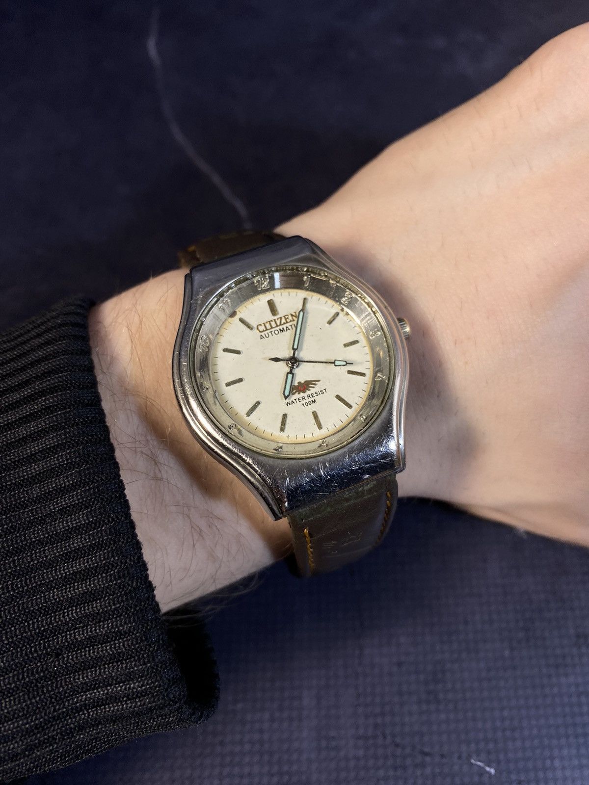 Citizen × Vintage Vintage Citizen Leather Strap Watch Japanese Brand Size ONE SIZE - 2 Thumbnail