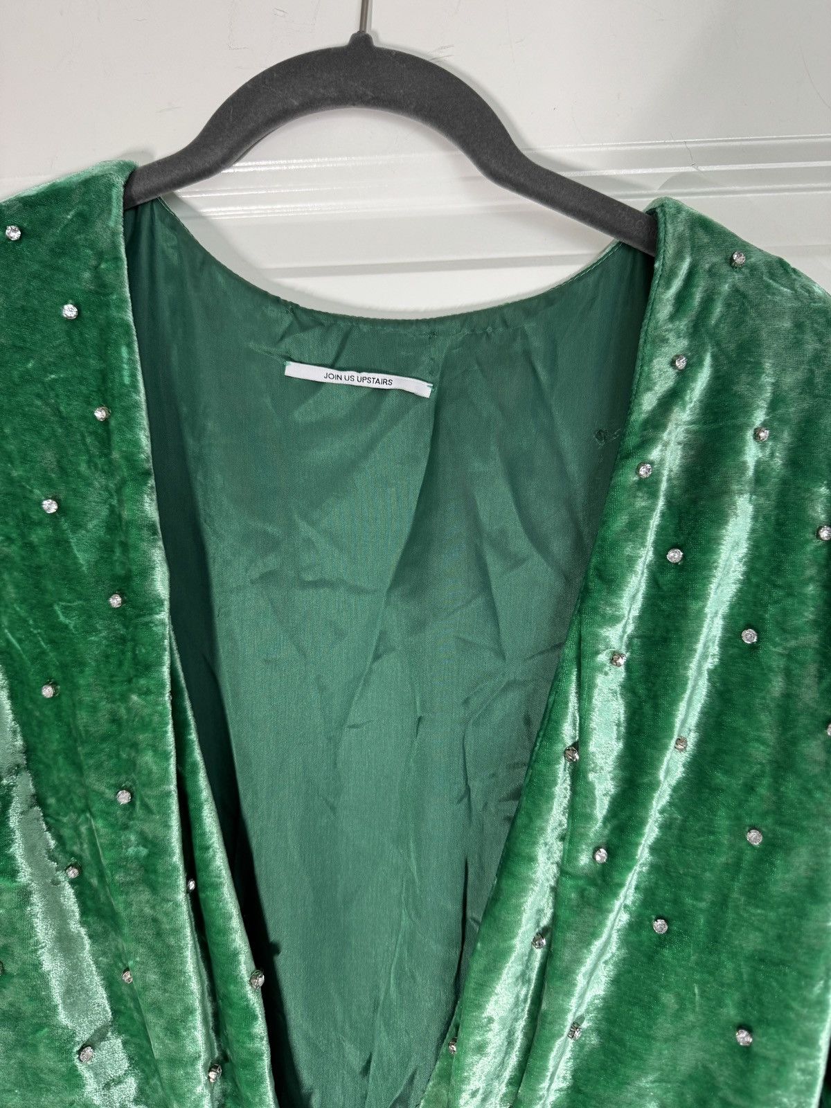 The Attico The Attico Crystal-embellished Reversible Ruched Mini Dress Size S / US 4 / IT 40 - 4 Thumbnail