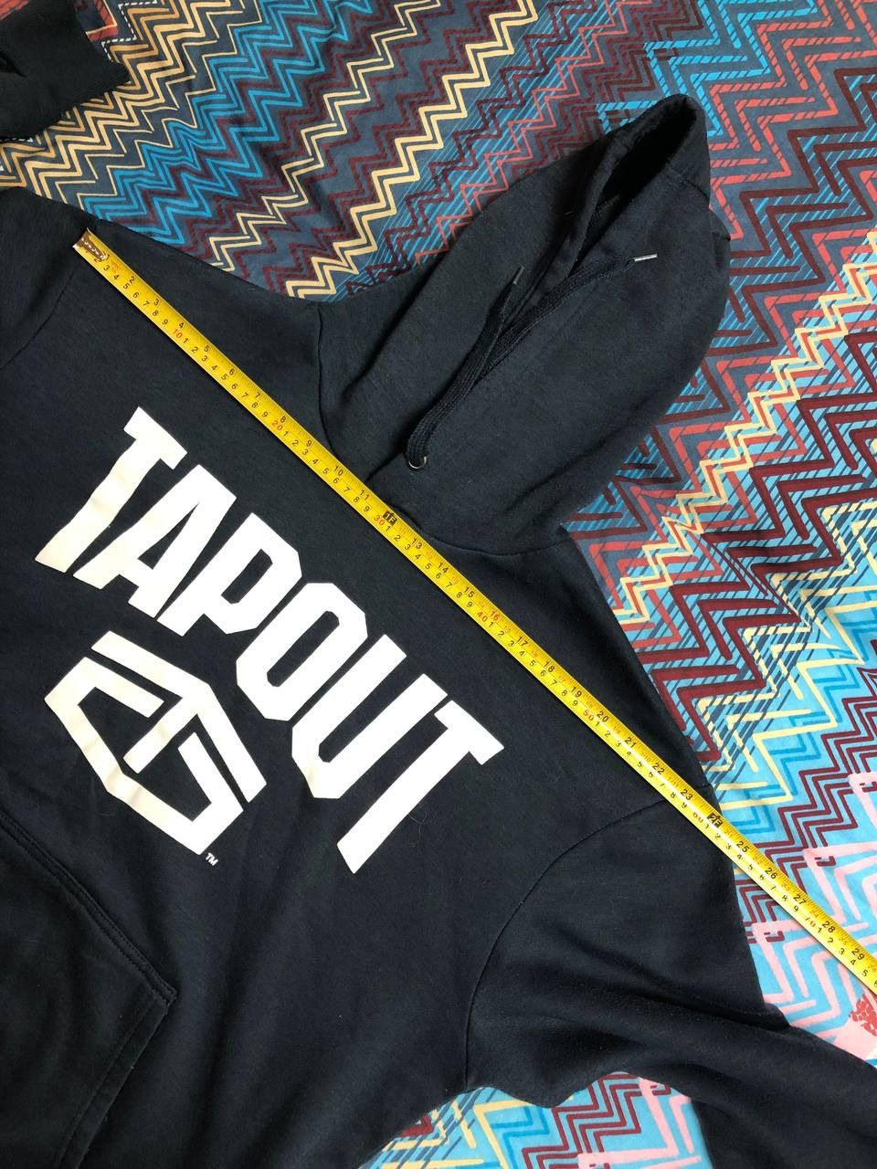 Tapout vintage streetwear TAPOUT big logo black Sweatshirt hoodie Size US L / EU 52-54 / 3 - 10 Thumbnail