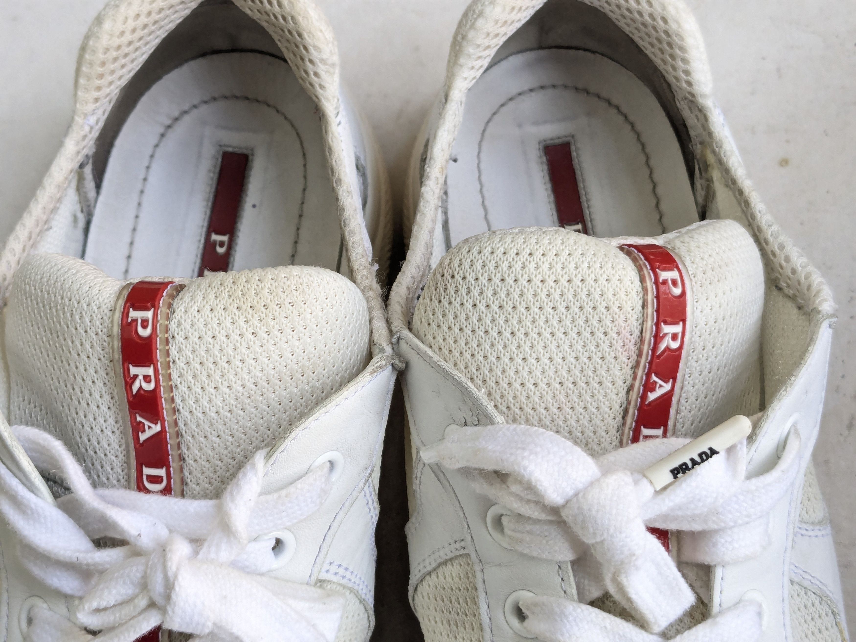 Prada Prada America's Cup White 8 Leather Low Top Size US 8 / EU 41 - 4 Thumbnail