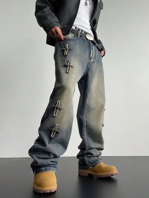Jean VIntage Retro Y2k Distressed Jeans Pants Size US 36 / EU 52 - 4 Thumbnail