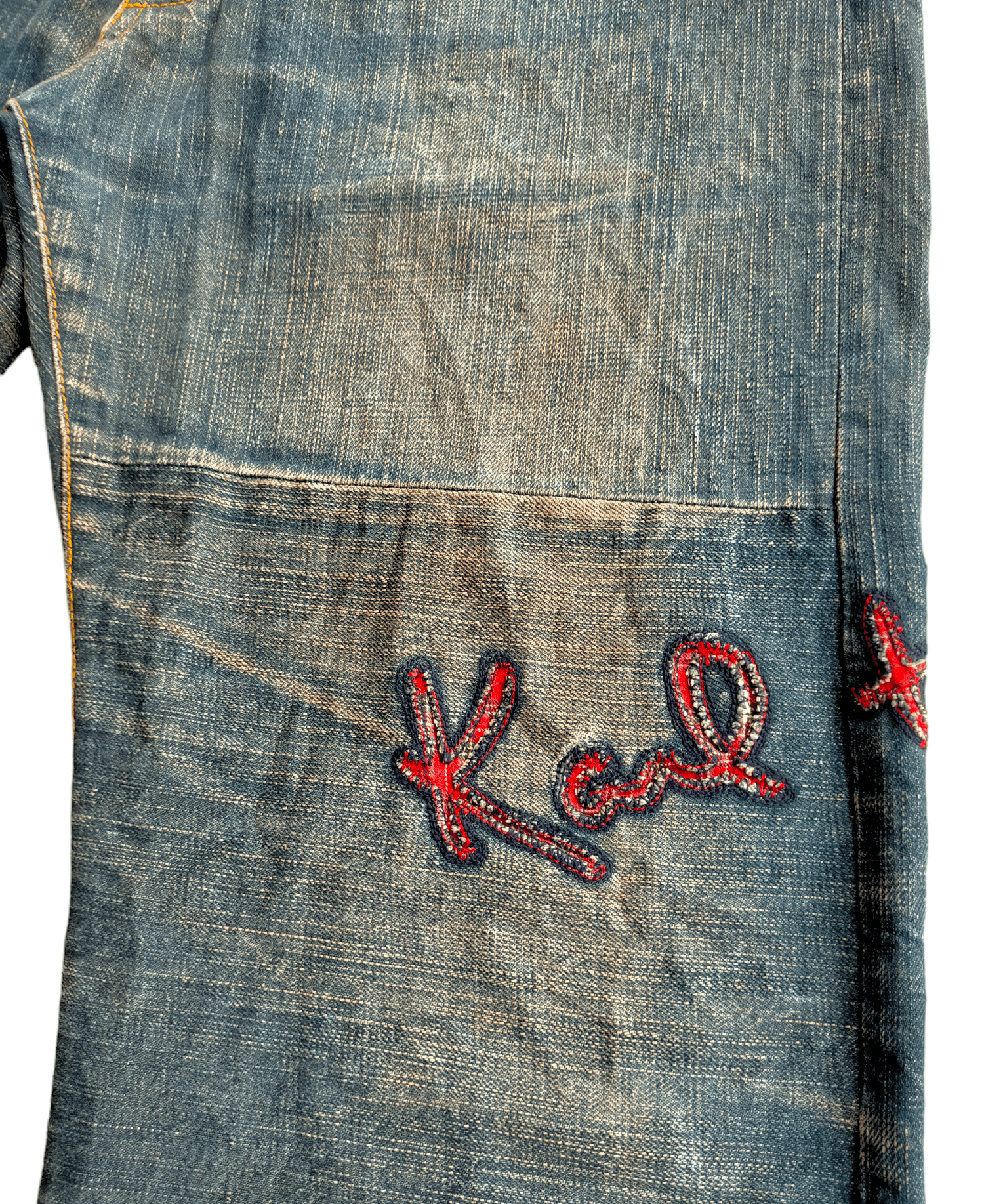 Japanese Brand Karl Helmut Hagi Patchwork Jeans Size US 34 / EU 50 - 7 Thumbnail