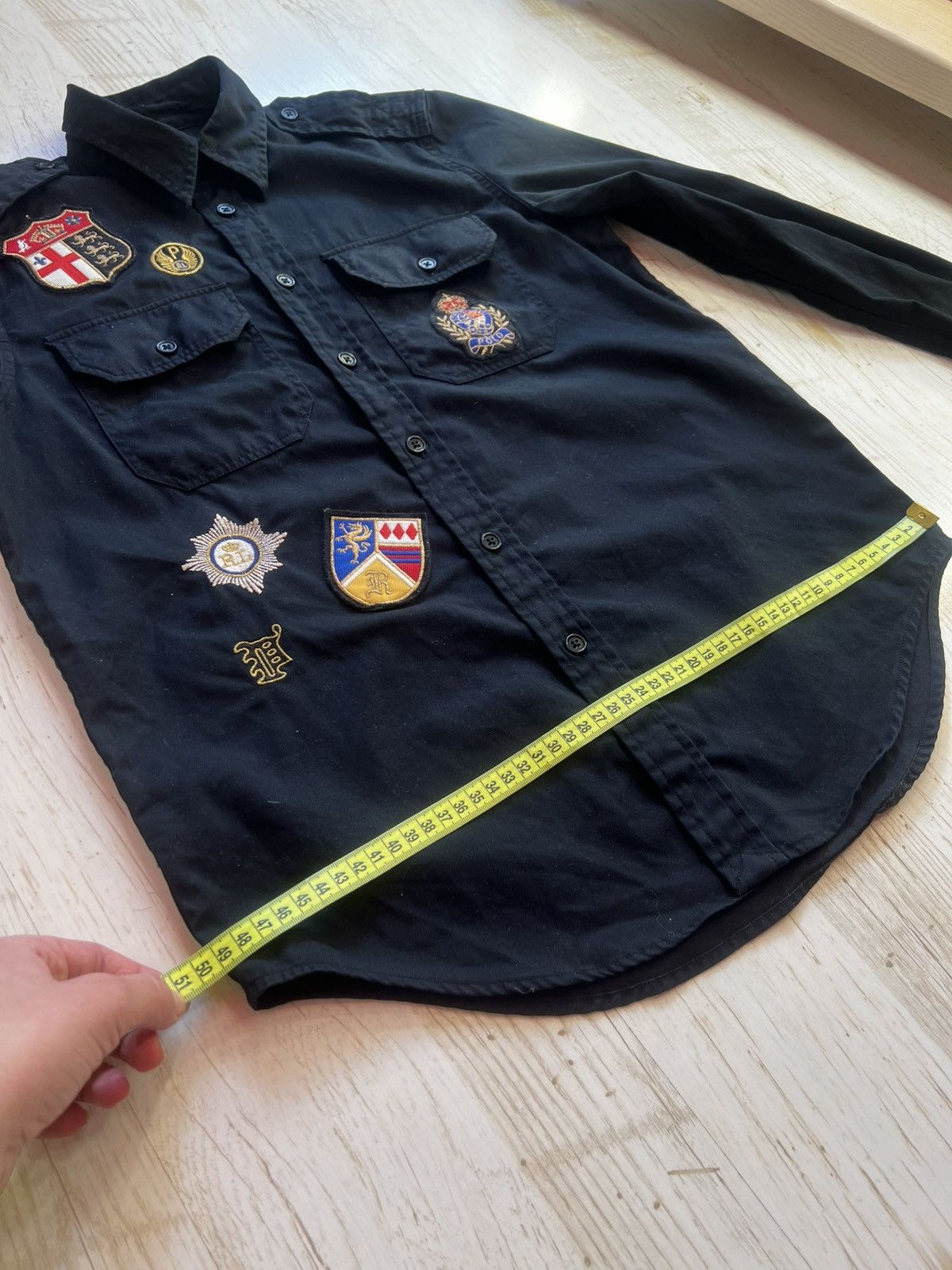 Polo Ralph Lauren Polo Ralph Lauren Patchwork Twill Military Crest Shirt – XS Size XS / US 0-2 / IT 36-38 - 14 Thumbnail