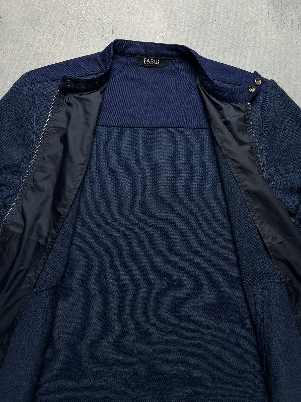 Nicole Farhi Farhi Zip-Up Sweatshirt Wool Nylon Sweater Knit Jacket Size US M / EU 48-50 / 2 - 7 Thumbnail