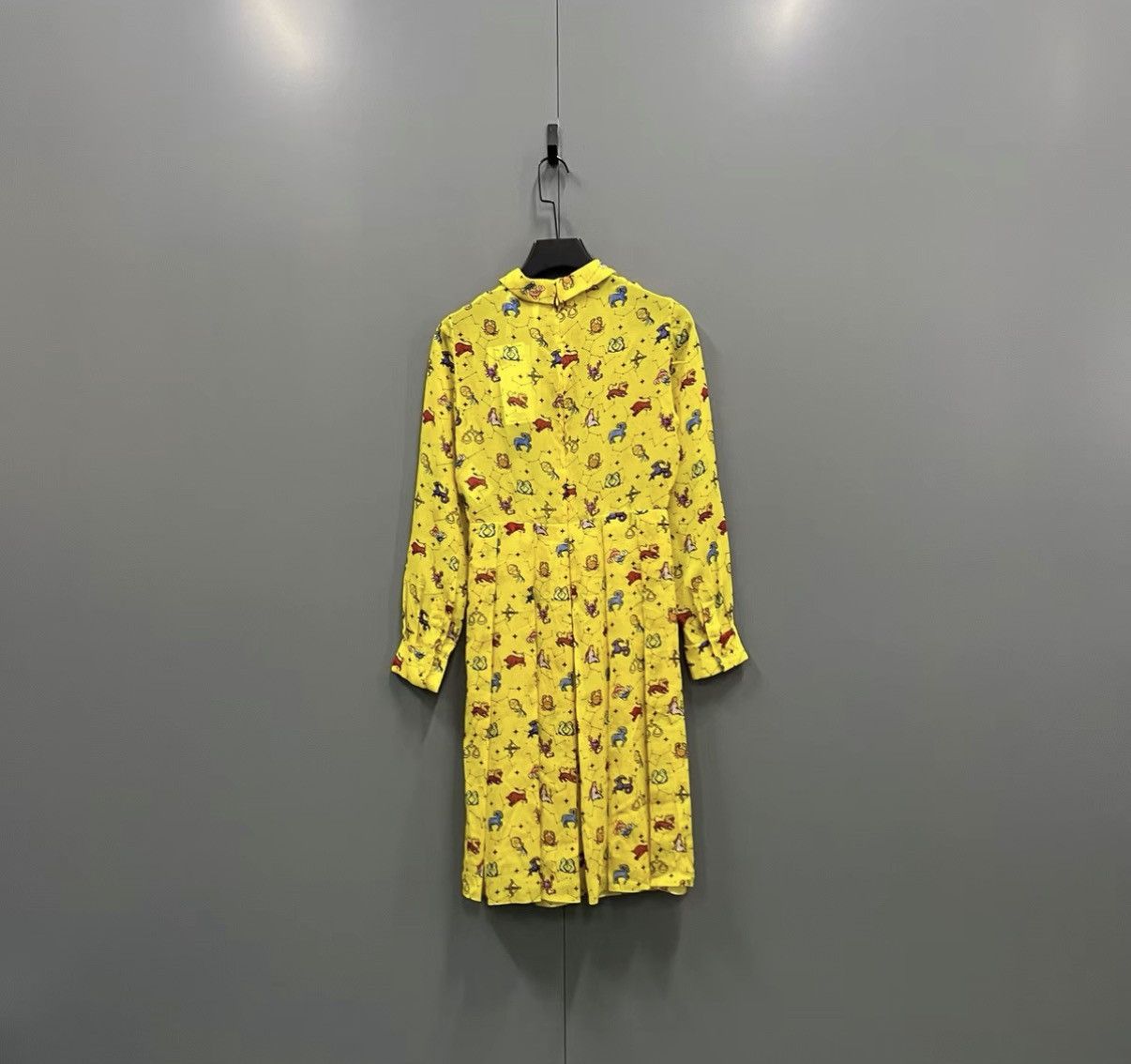 Dior Dior Yellow All-over Zodiac Printed Dress J41 Size S / US 4 / IT 40 - 2 Thumbnail