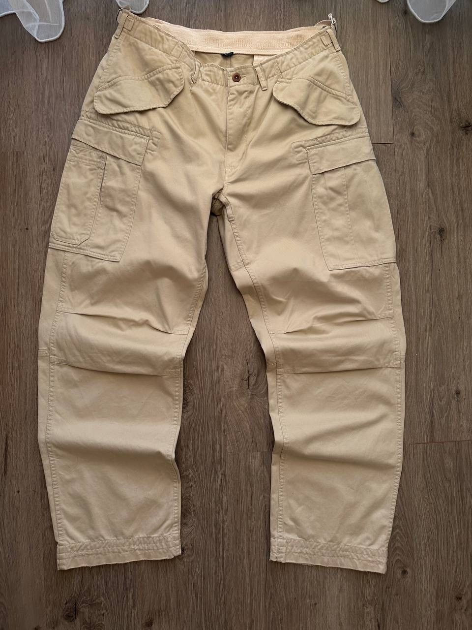 Polo Ralph Lauren × Vintage Vintage Polo Ralph Lauren Cargo Beige Baggy PRL Pants Size US 34 / EU 50 - 6 Thumbnail