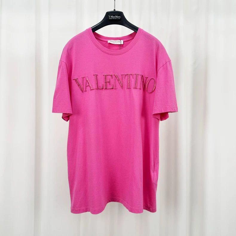 Valentino Valentino Embossed Logo Short Sleeve T-shirt-yf Size US M / EU 48-50 / 2 - 1 Thumbnail