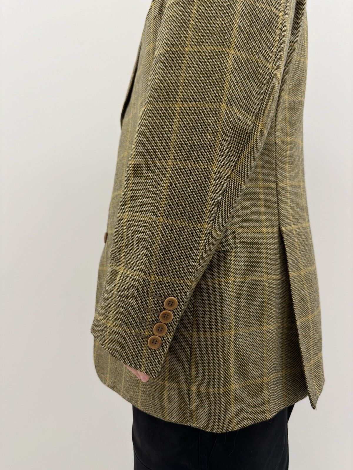 Canali CANALI wool checkedplaid blazer mens jacket IT-52R US-42R Size 52R - 8 Thumbnail