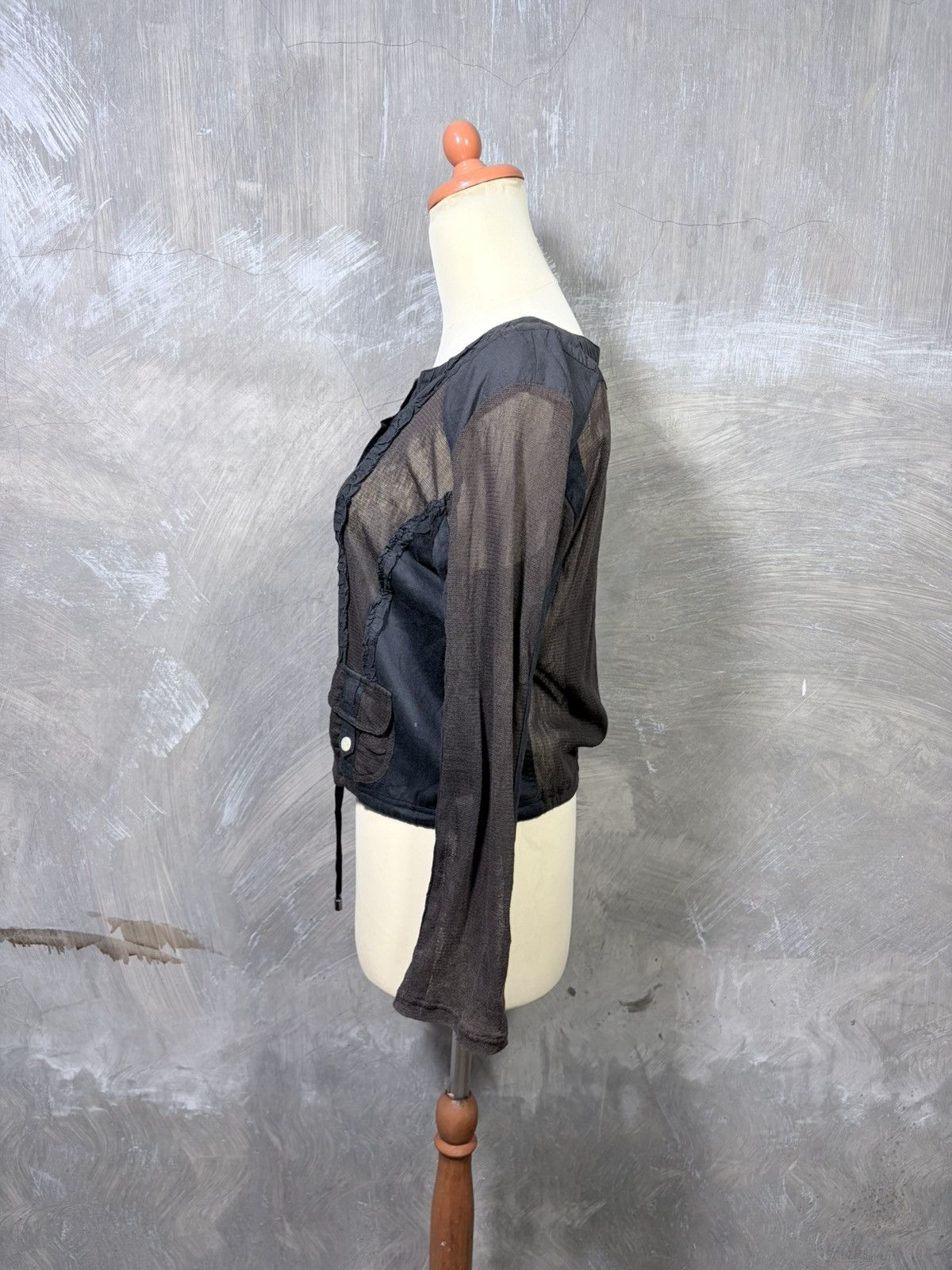 Le Grande Bleu (L.G.B.) Y2K Japanese Women Mesh Outer Tops Size M / US 6-8 / IT 42-44 - 5 Thumbnail